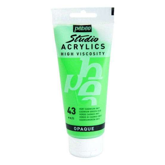 Pebeo Cadmium Green Studio Acrylic Paint 100ml