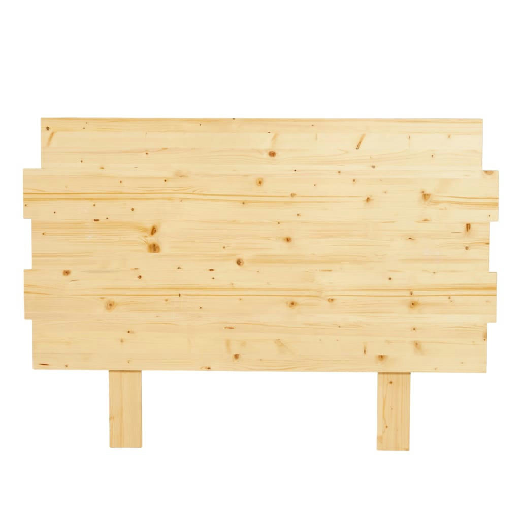 SIARA - Tête de lit en bois d'épicéa pour lit de 135 cm en couleur beige