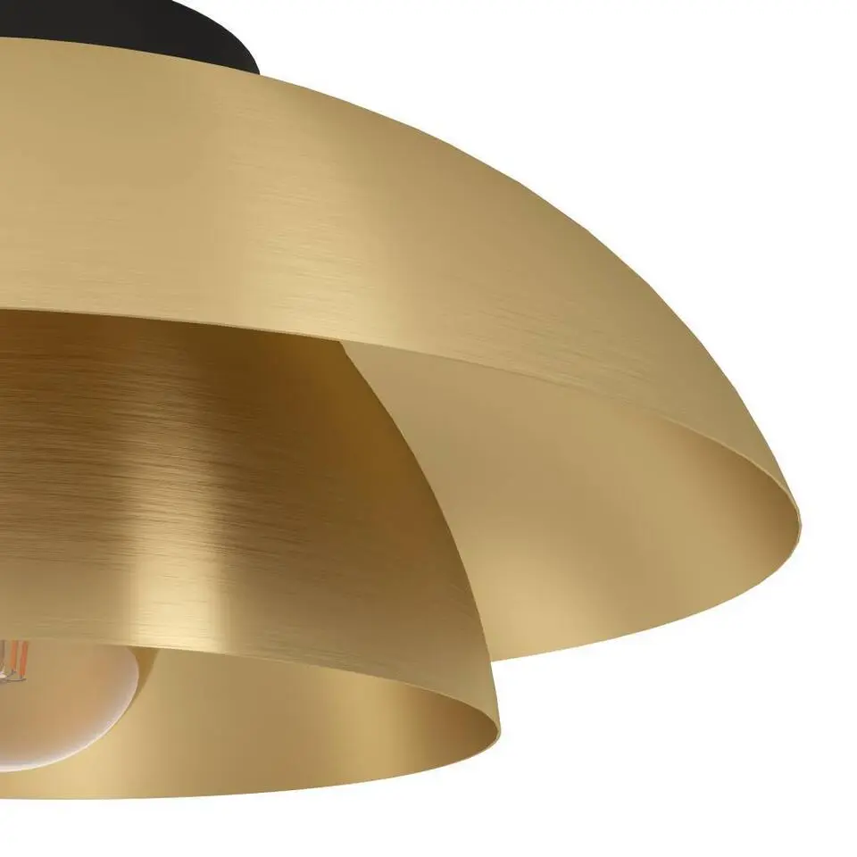 EGLO Cenciara Plafondlamp - E27 - &Oslash; 40 cm - Goud - Staal