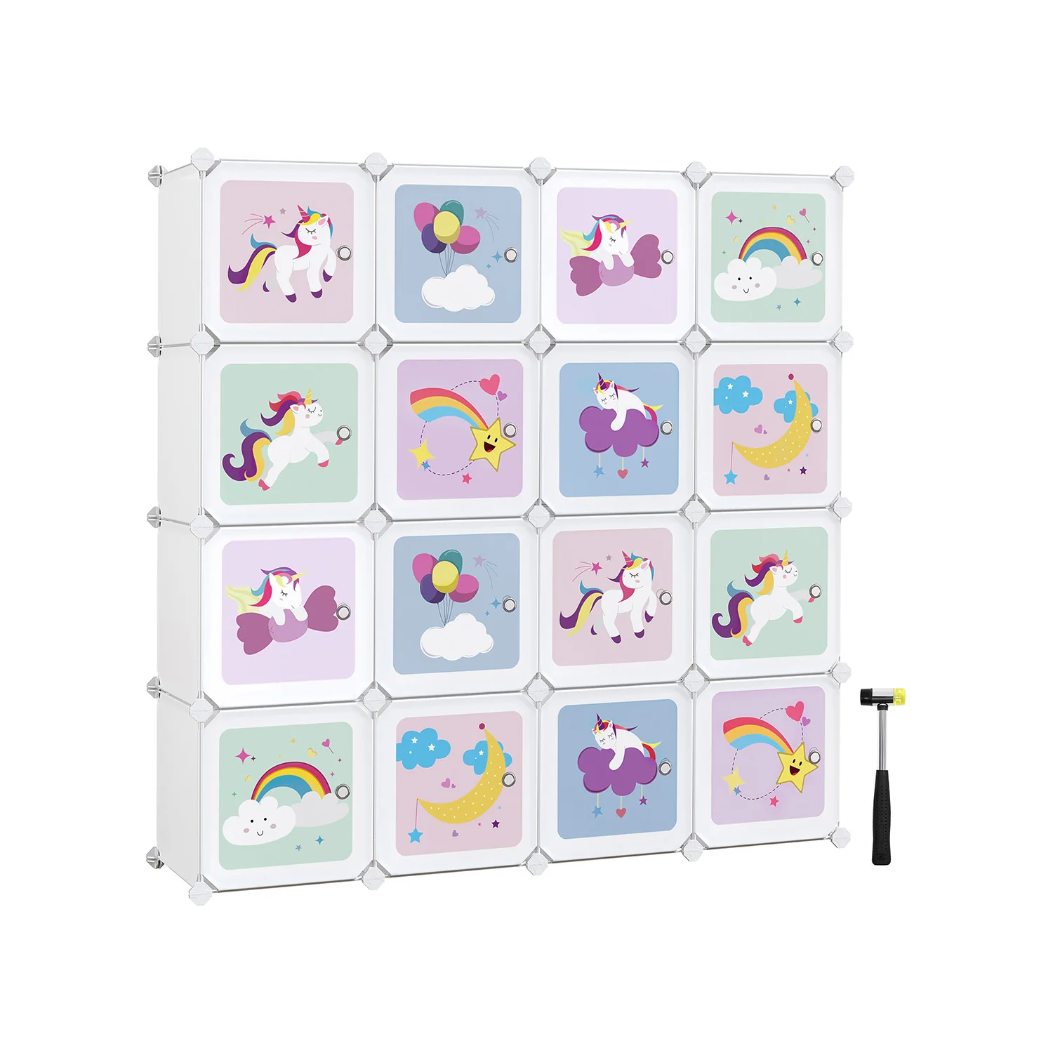 Meuble Rangement Enfant 16 Cubes