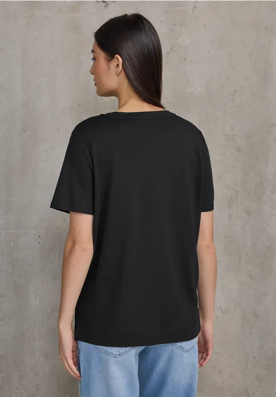 T-Shirt mit Brusttasche