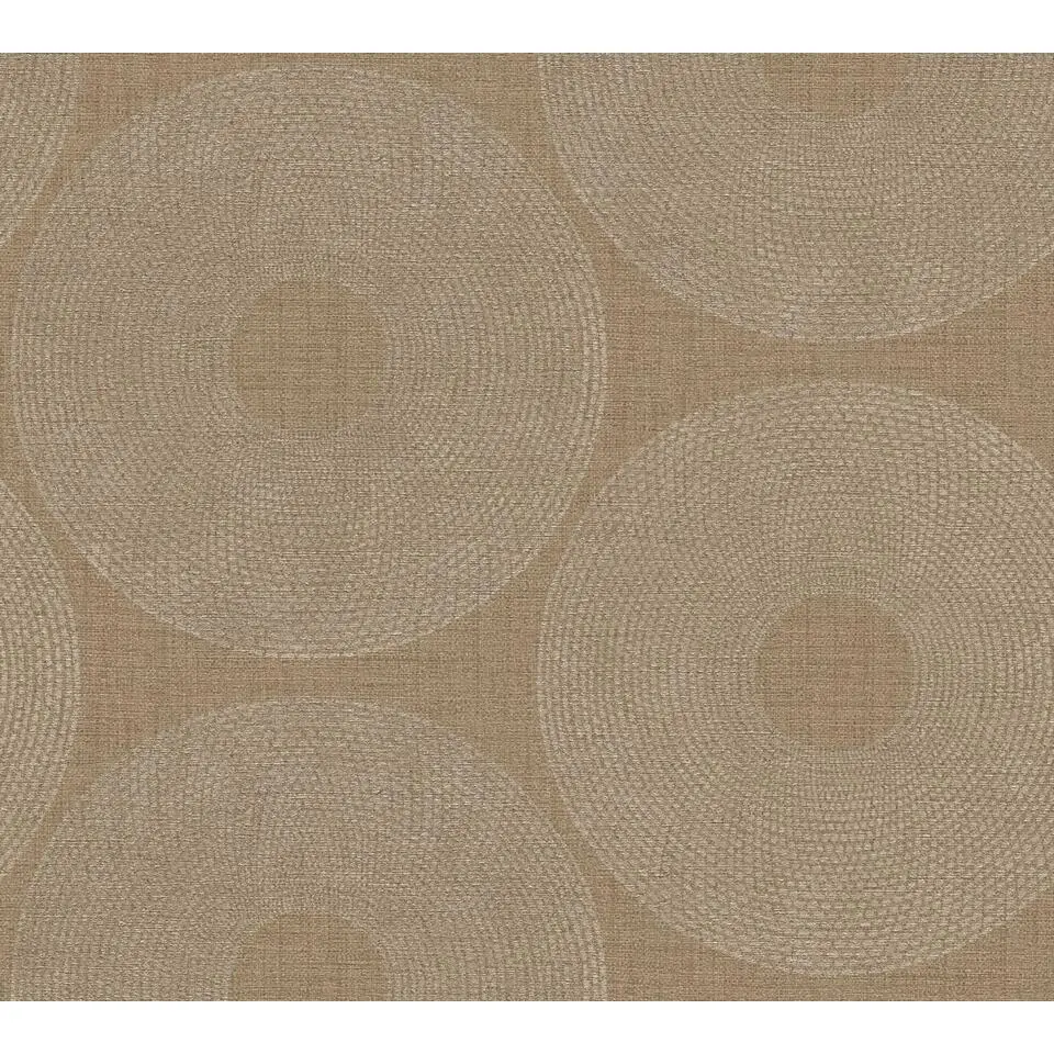 Livingwalls behang stip bruin - 53 cm x 10.05 m