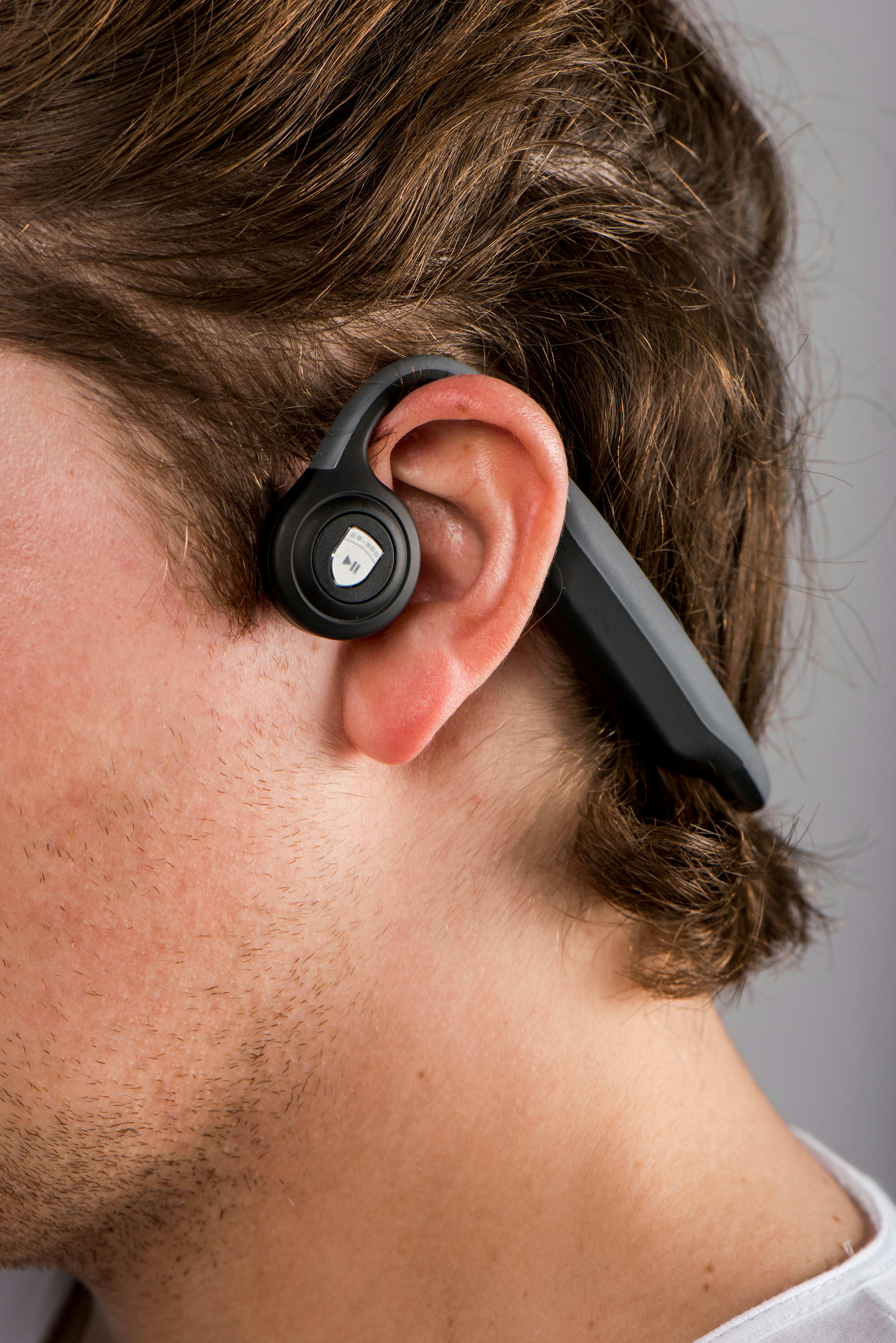 - Casque bluetooth à conduction osseuse noir