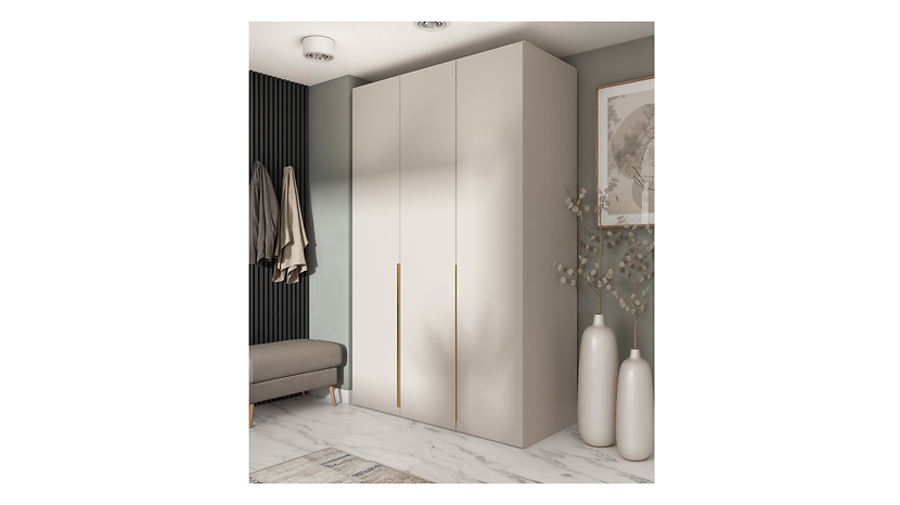 Szafa modułowa Flex 150 cm z 3 drzwiami kaszmir