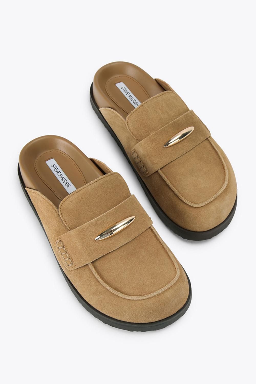 STEVE MADDEN Tobin Mid Brown' Suede Flats