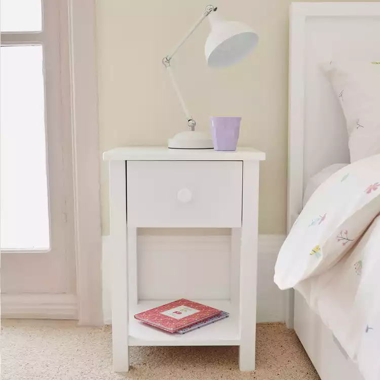 Great Little Trading Company Lulworth Bedside Table - White