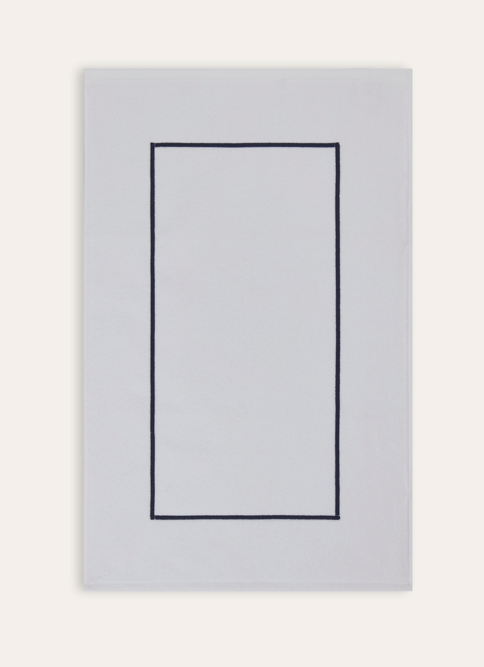 TAPIS DE BAIN BLANC/MARINE