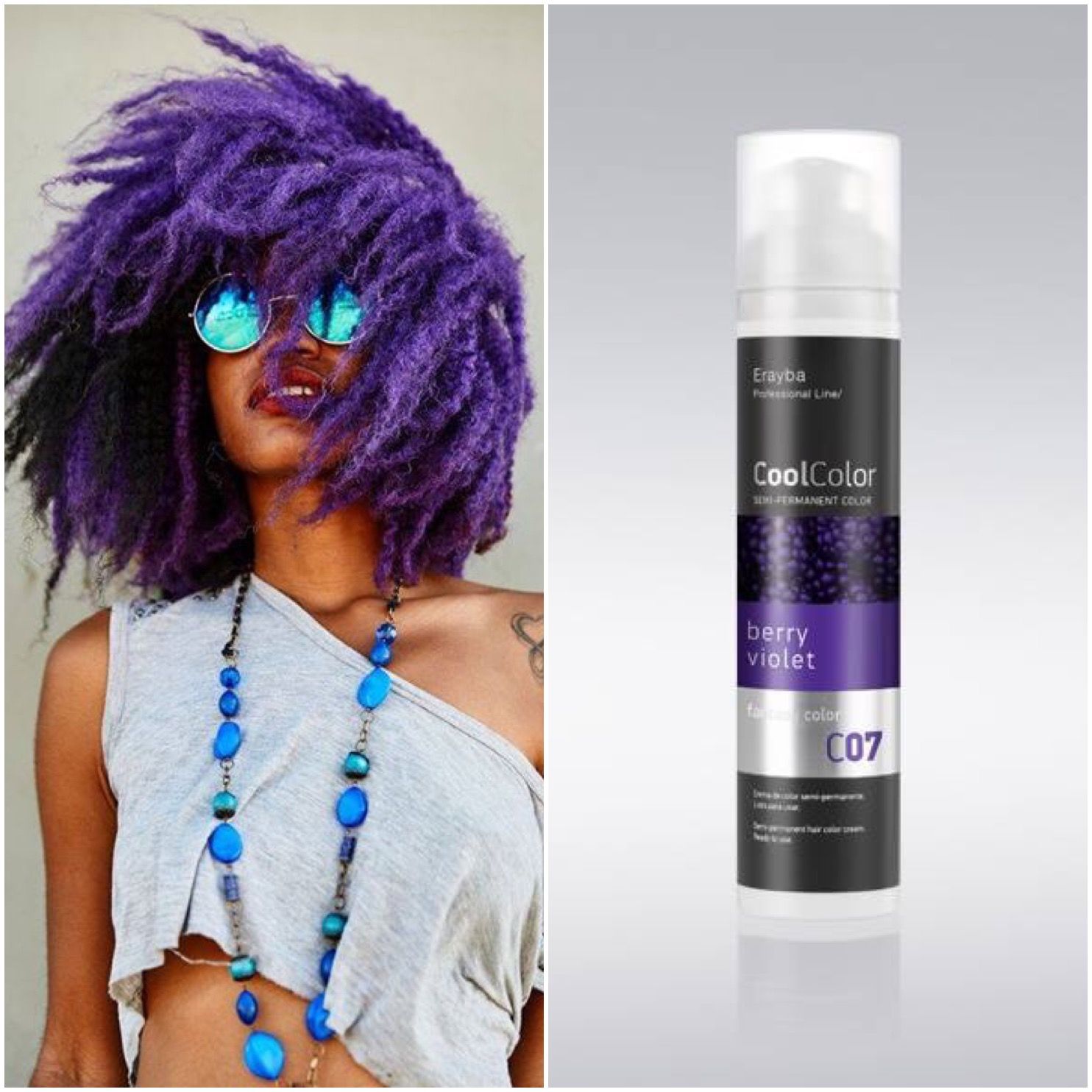 Erayba CoolColor Semi-Permanent Hair Dye 100ml - Violet
