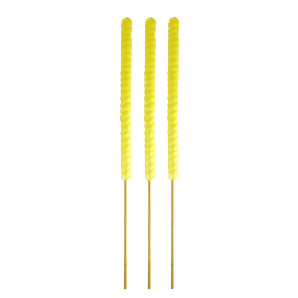 Bougie à la citronnelle x3 tige forme spirale Ø2,5xL70cm