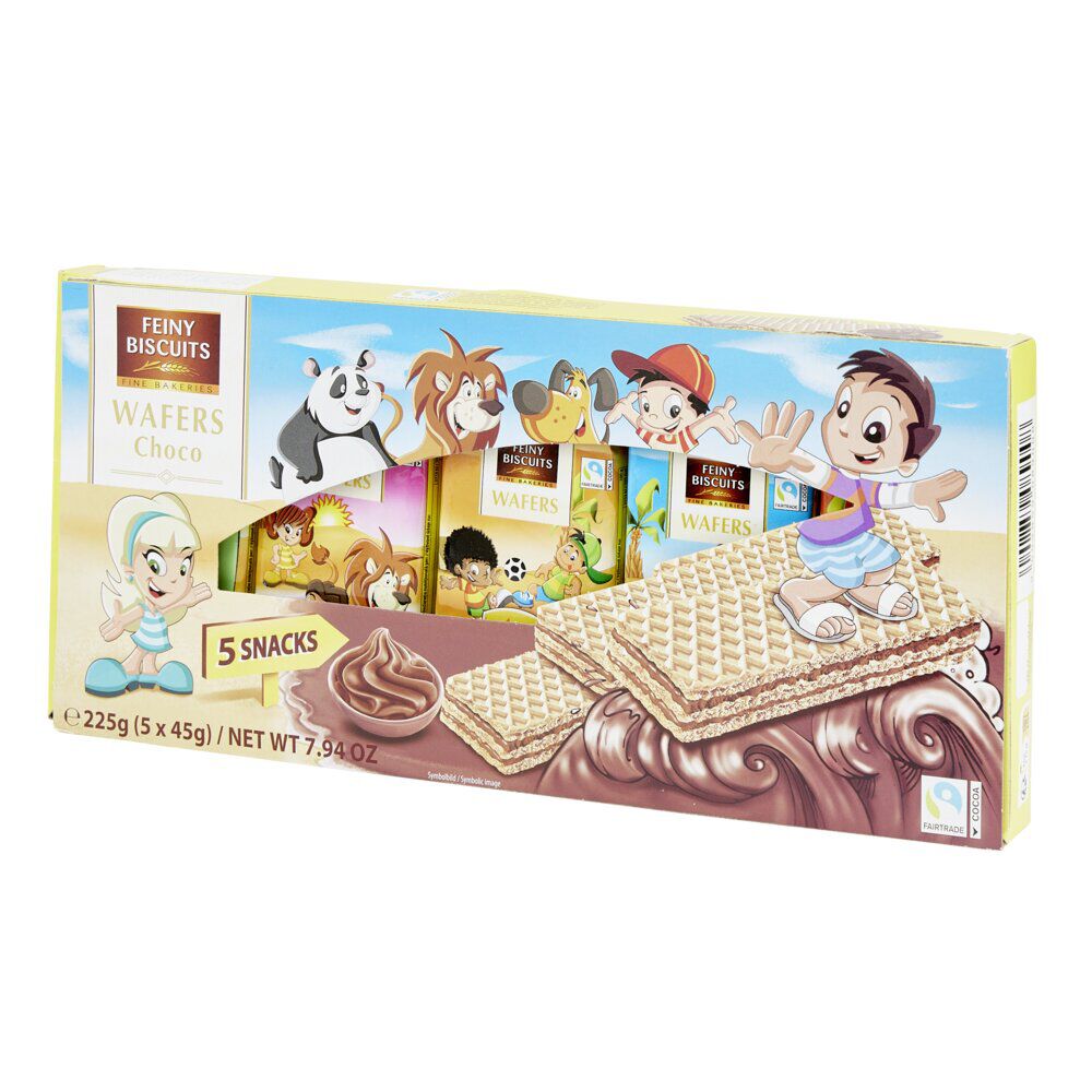 Gaufrette fourrée chocolat 5x45gr