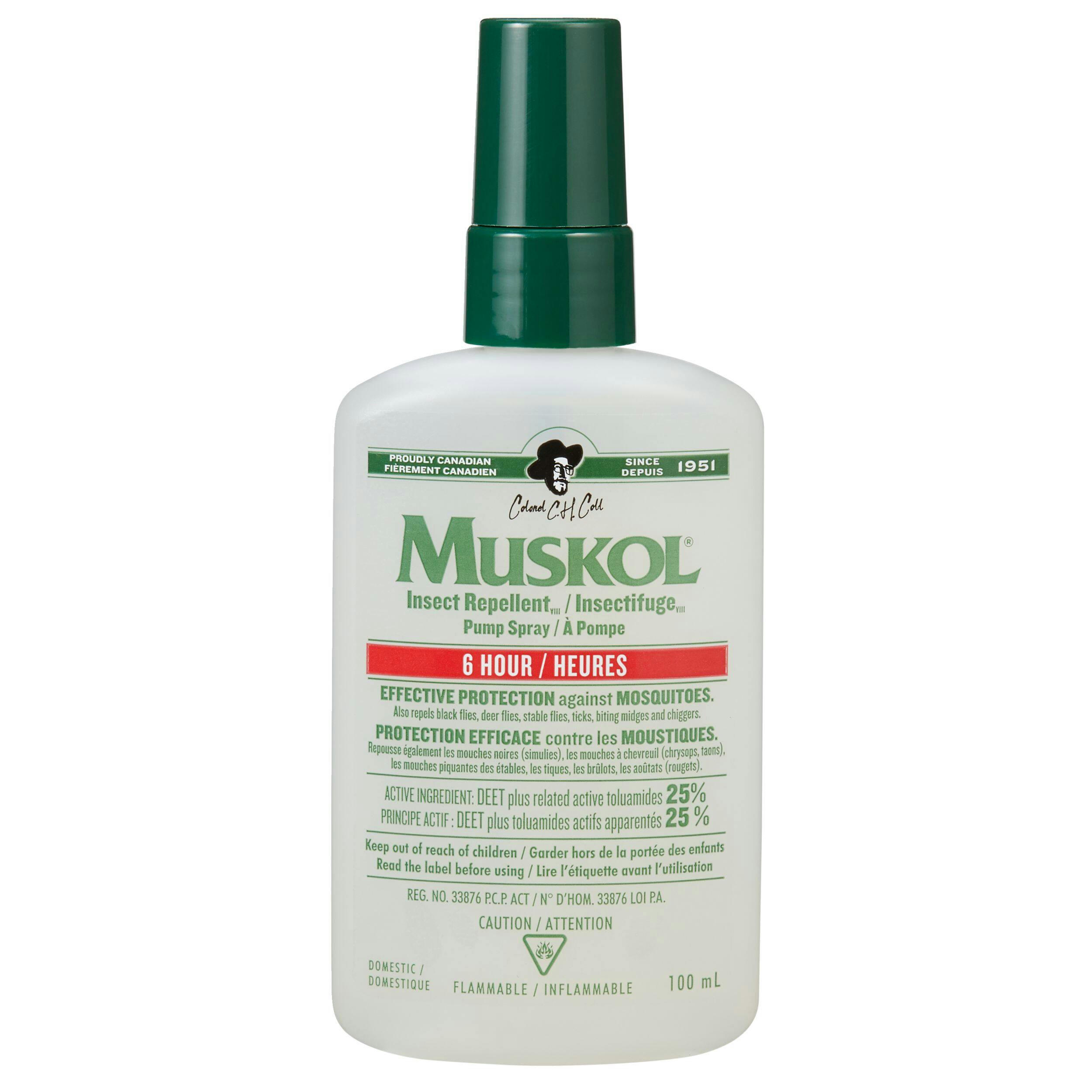Muskol 8-Hour 30% DEET Pump Mosquito/Insect Repellent Spray, 50-mL