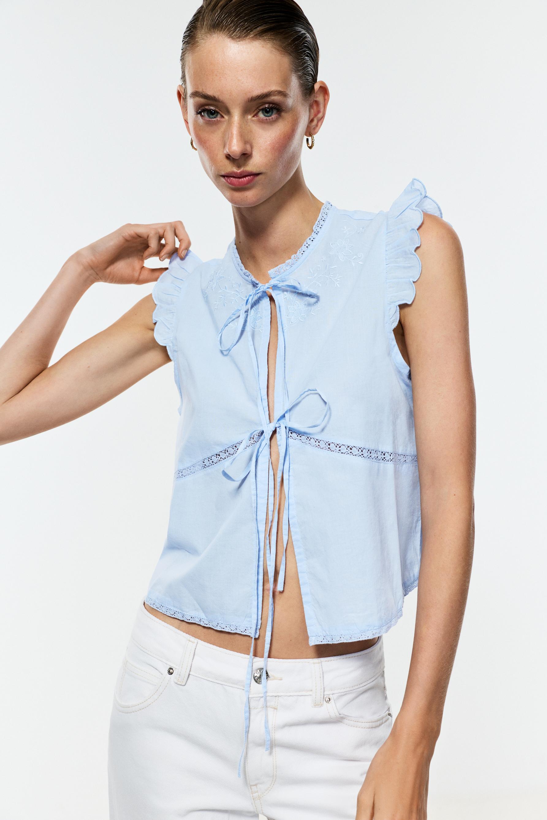 Camisa bordados lazos