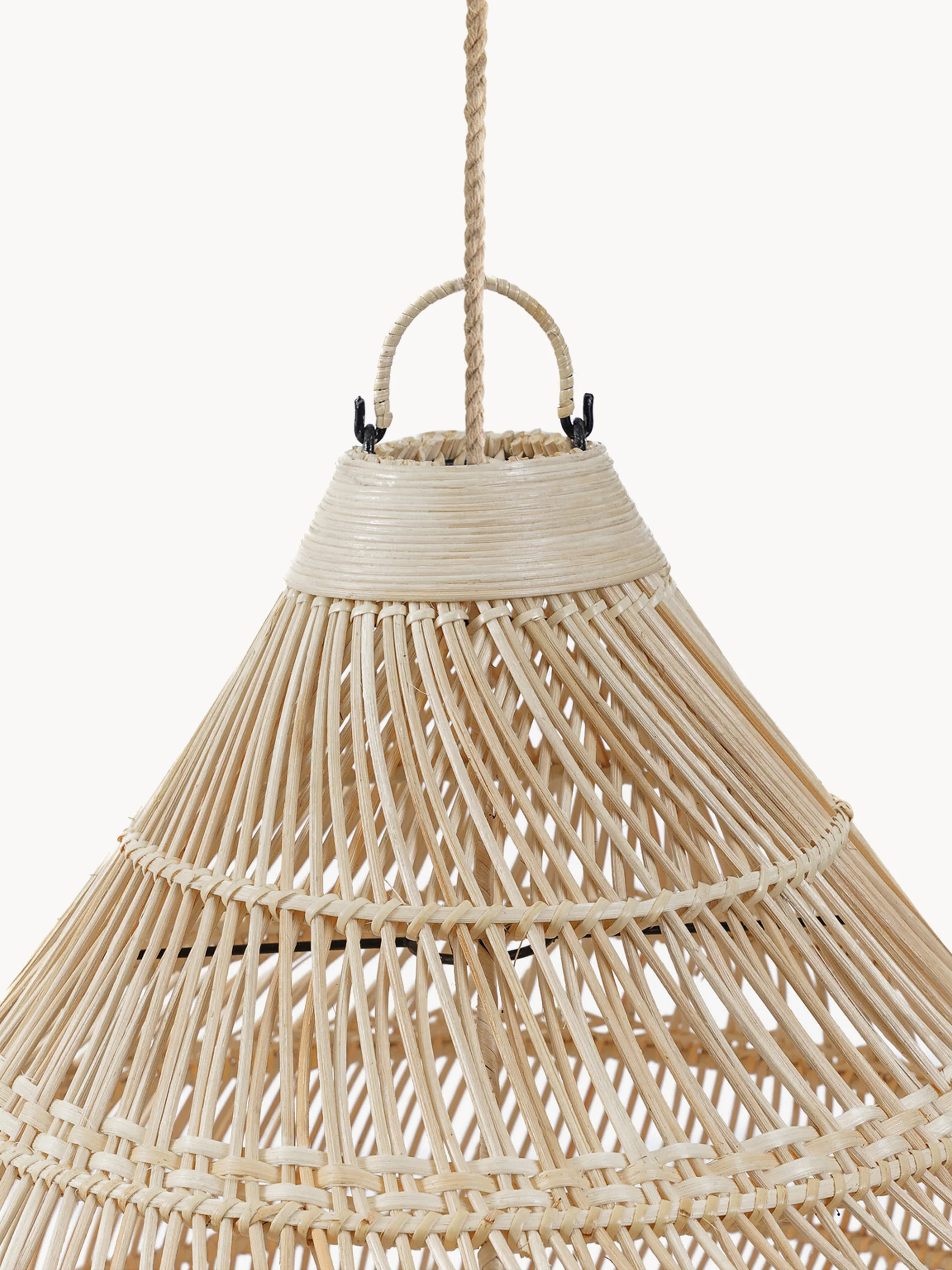 Rattan-Hängelampenschirm Drop, in verschiedenen Größen