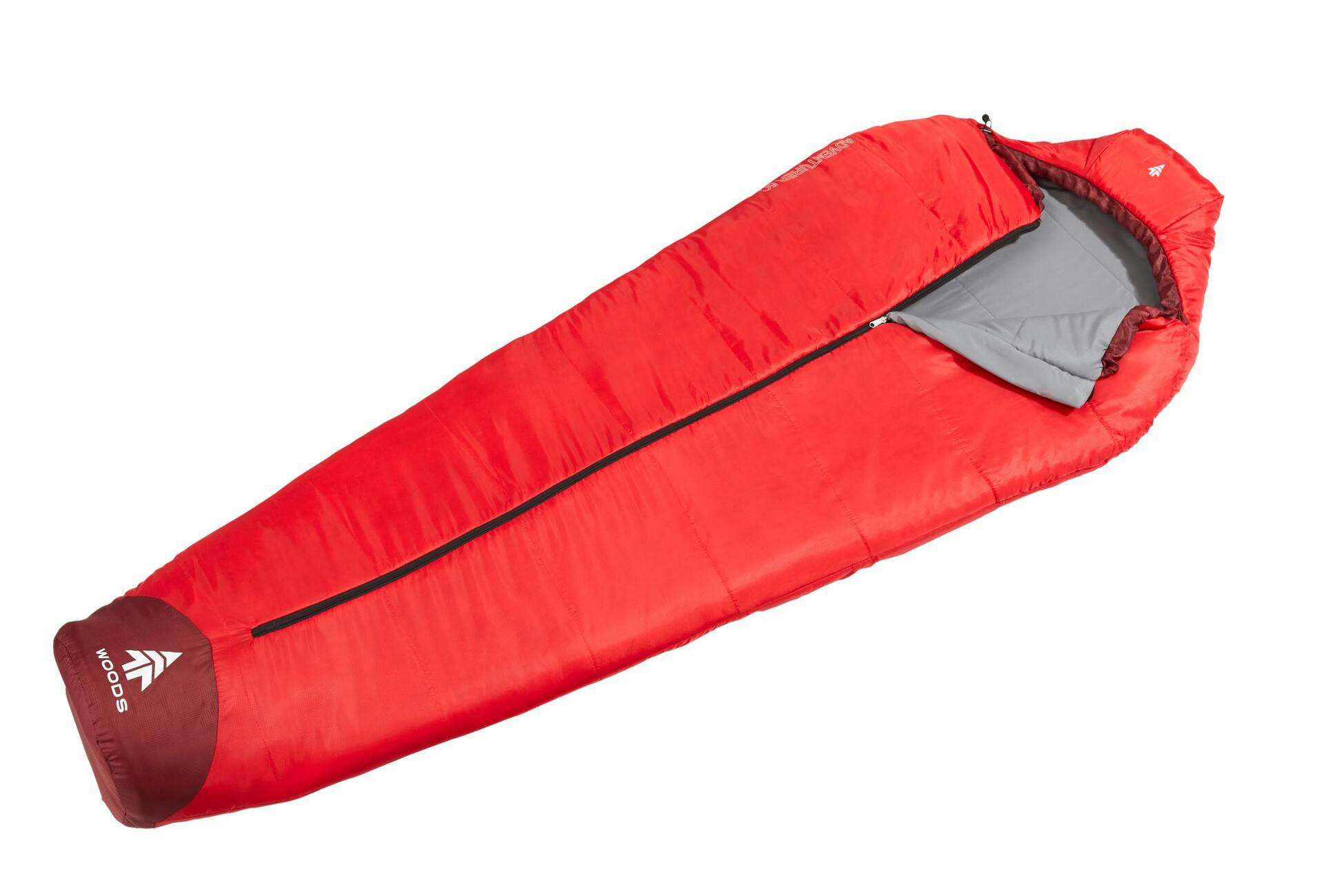 Woods Barrel Lightweight Insulated Cool Weather Sleeping Bag w/ Compression Sack, 5°C