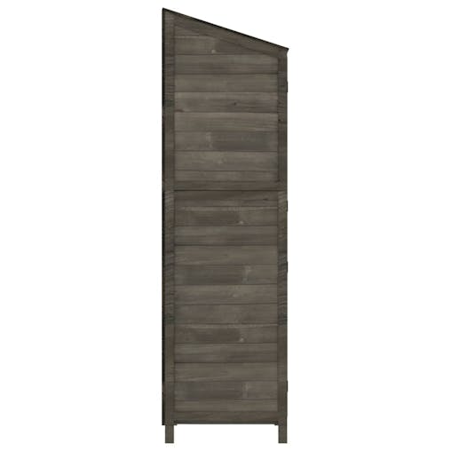 NNEVL Garden Shed Anthracite 55x52x174.5 cm Solid Wood Fir