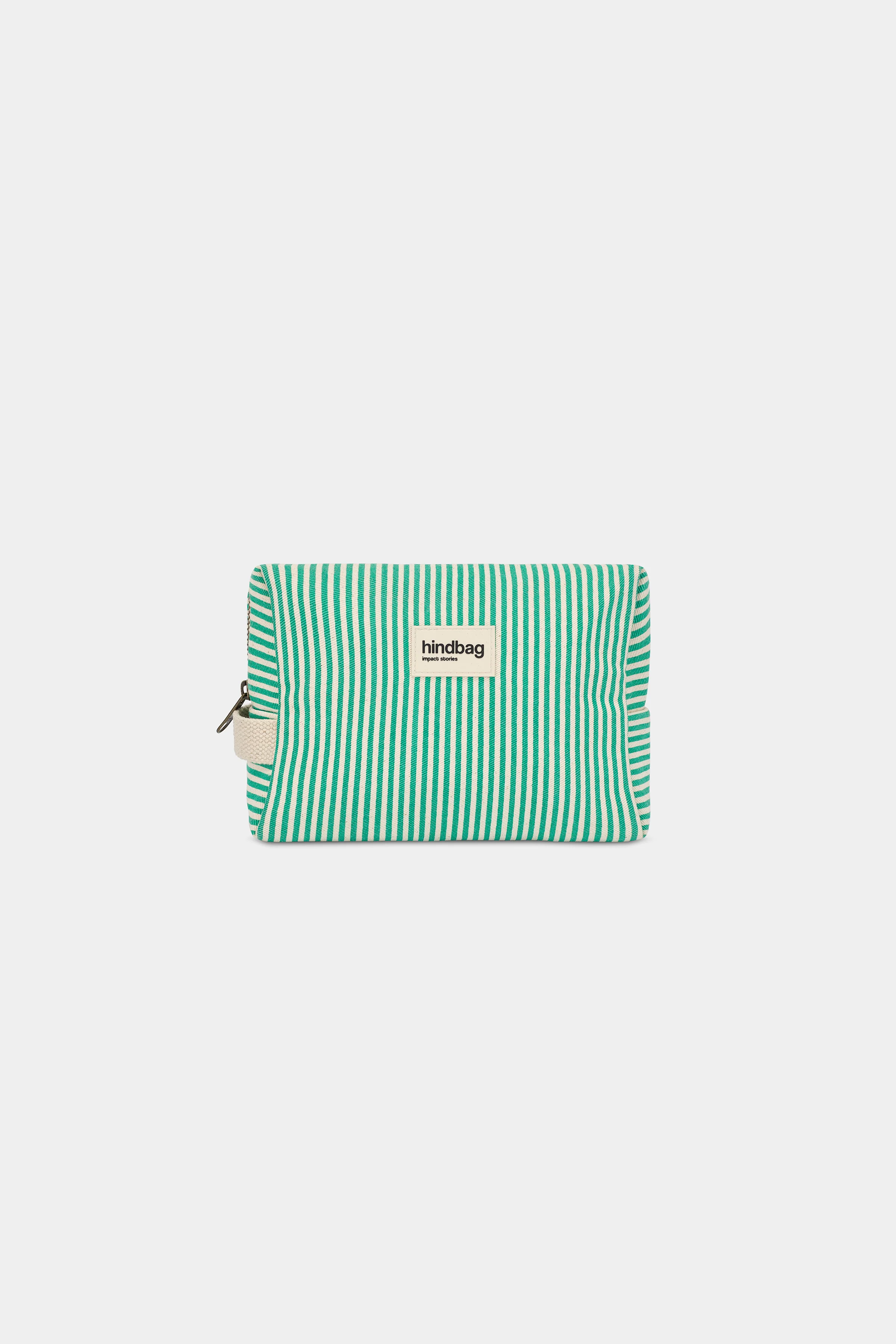 Trousse de toilette Leon Rayures vert