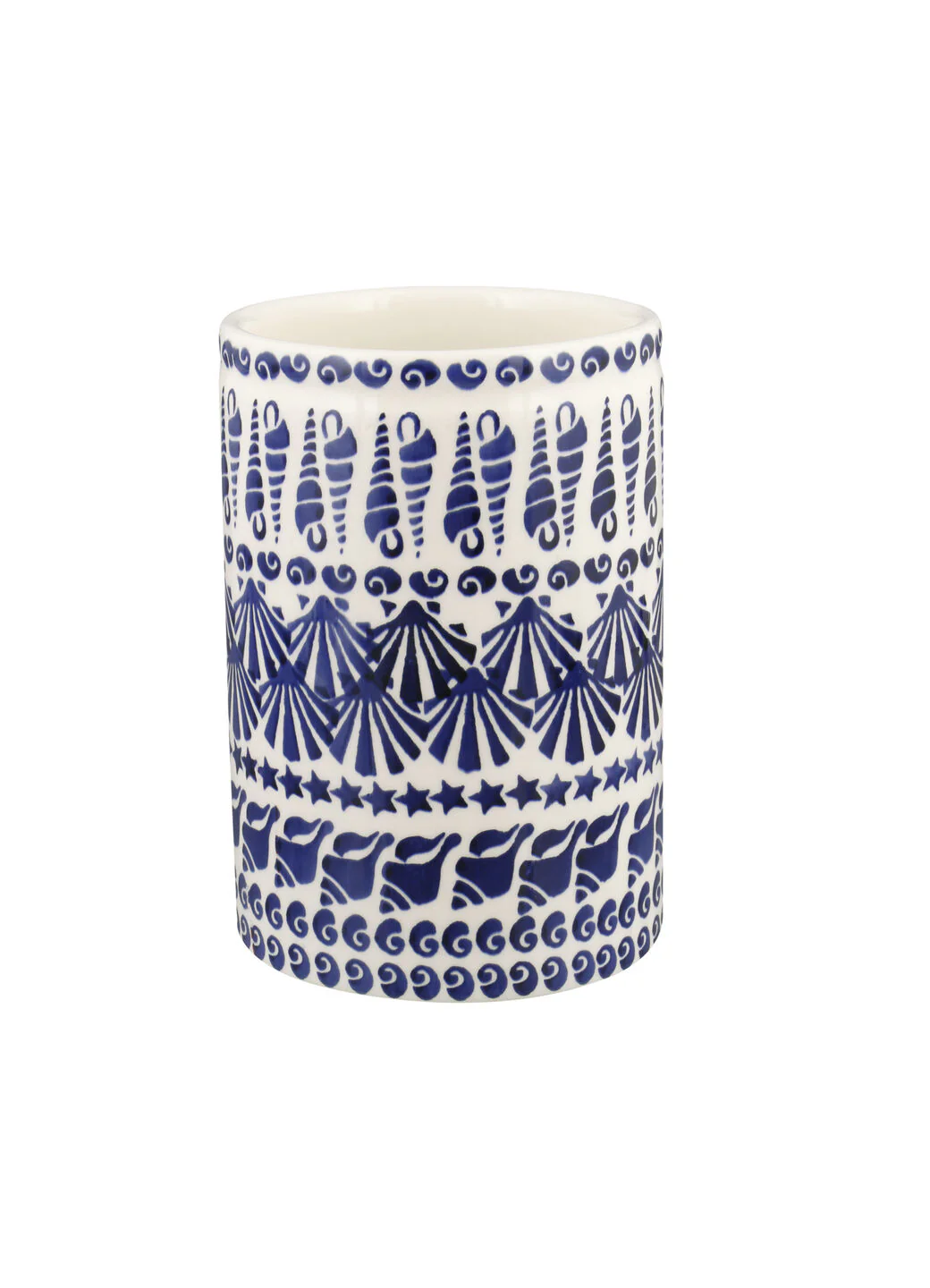 Blue Shells Medium Vase