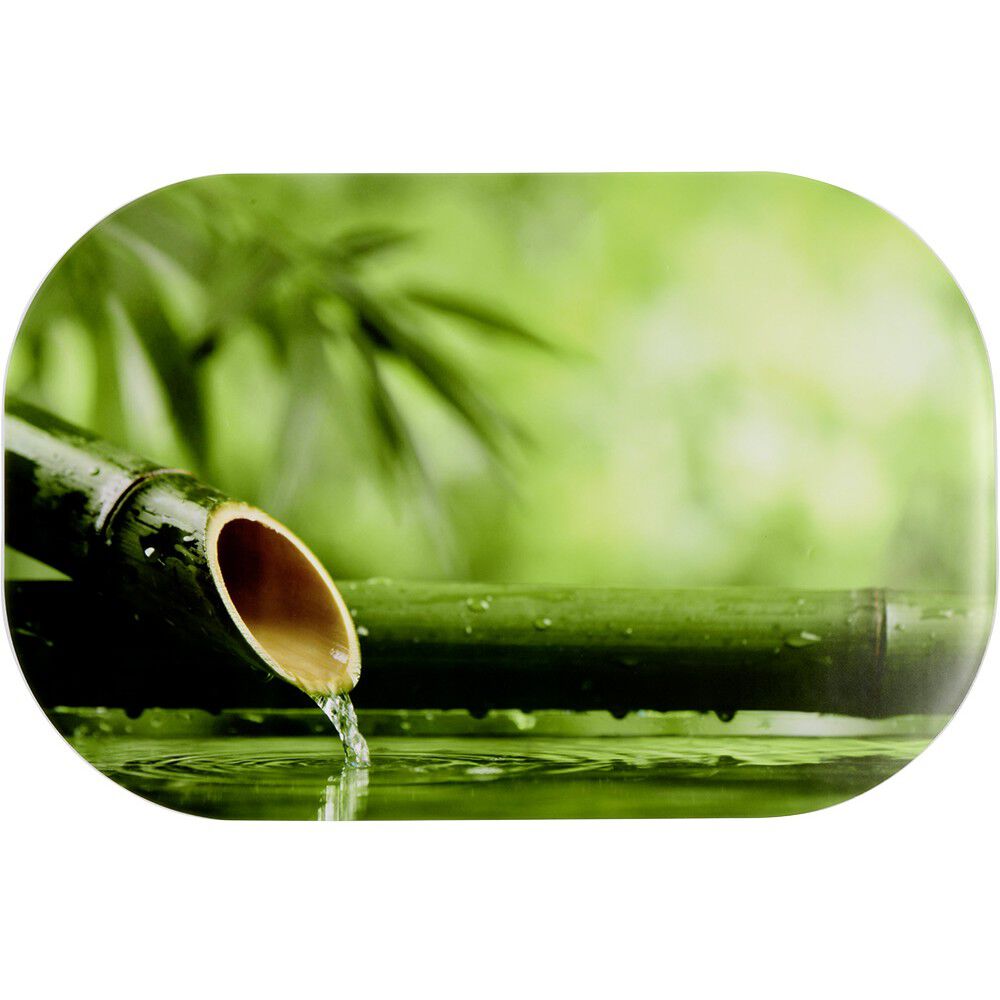 Set de table rectangulaire vynile imprimé eau tige de bambou