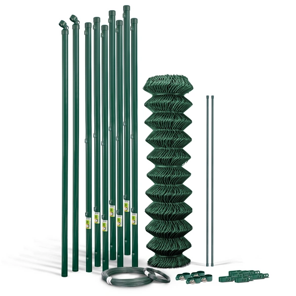 Set Maschendrahtzaun, »Maschendraht«, LxH: 1500x80 cm, grün