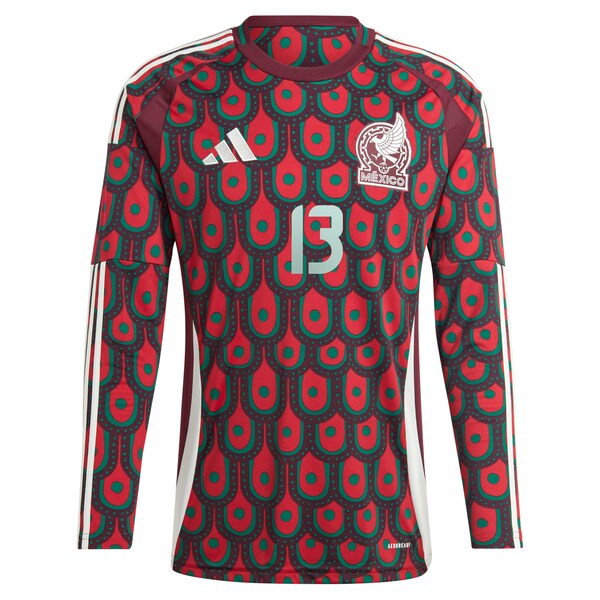 Guillermo Ochoa Mexico National Team adidas 2024 Home Replica Player Long Sleeve Jersey - Burgundy