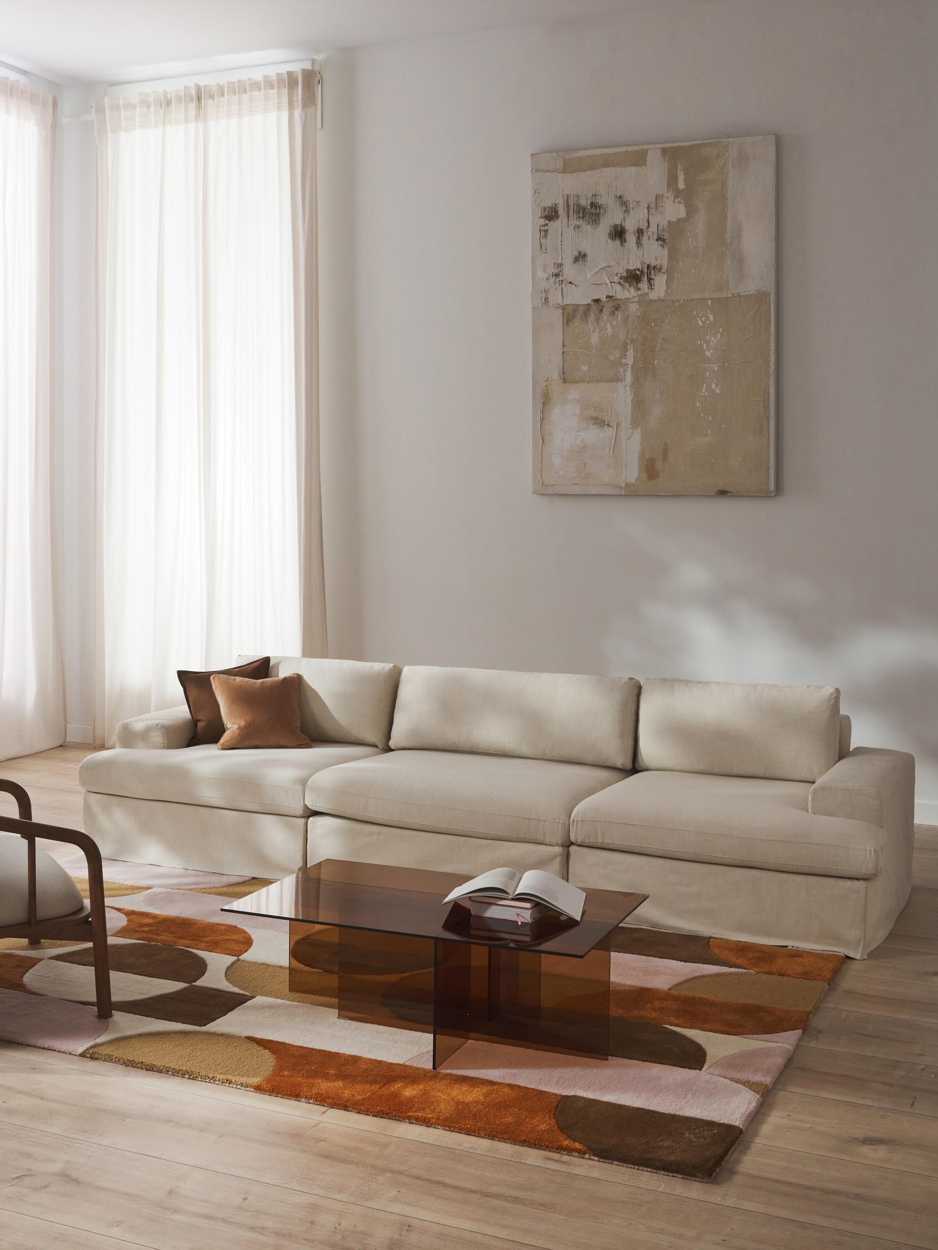 Modulares Sofa Russell (4-Sitzer) mit abnehmbaren Bezügen