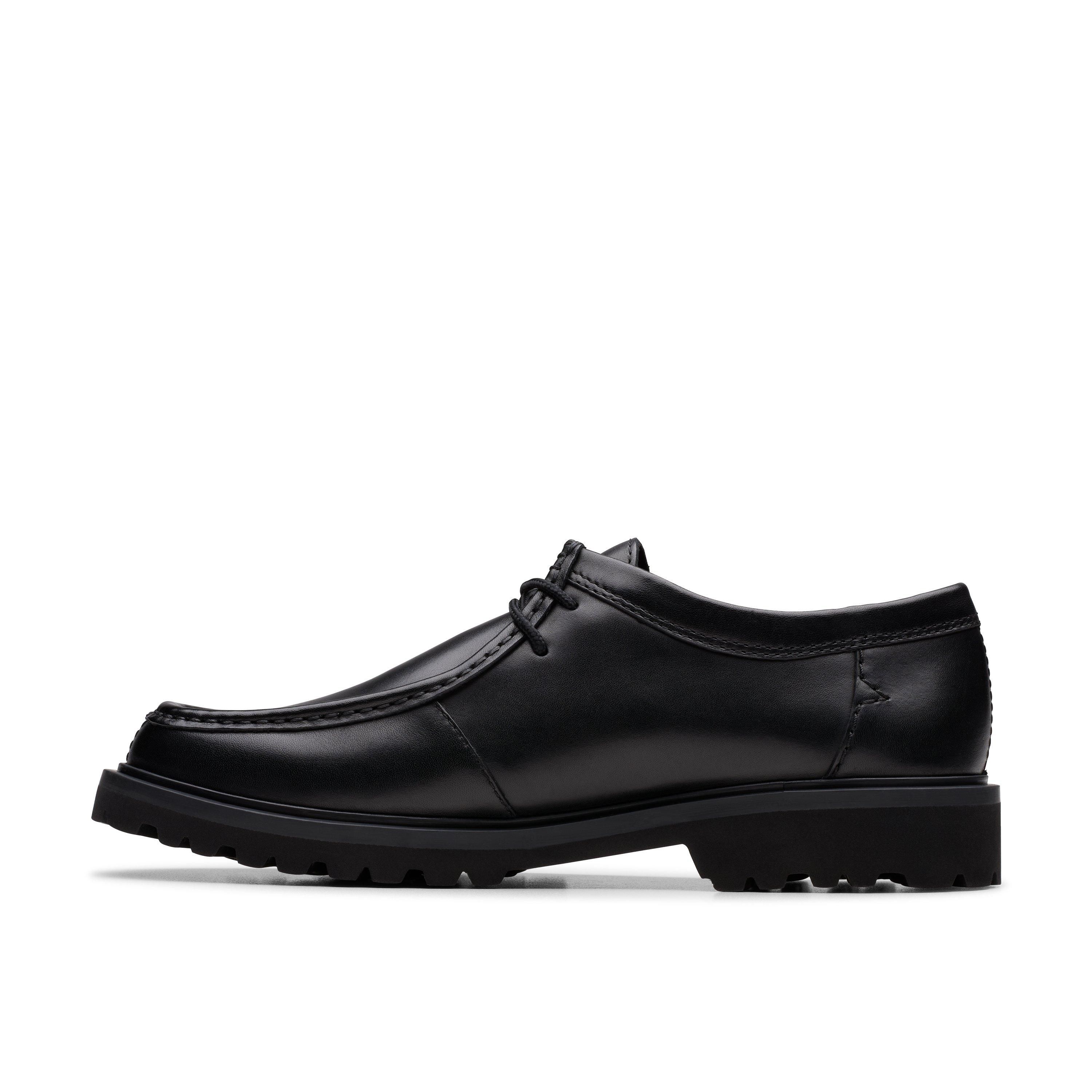 Clarks Berwick Seam Black Leather Lace Up