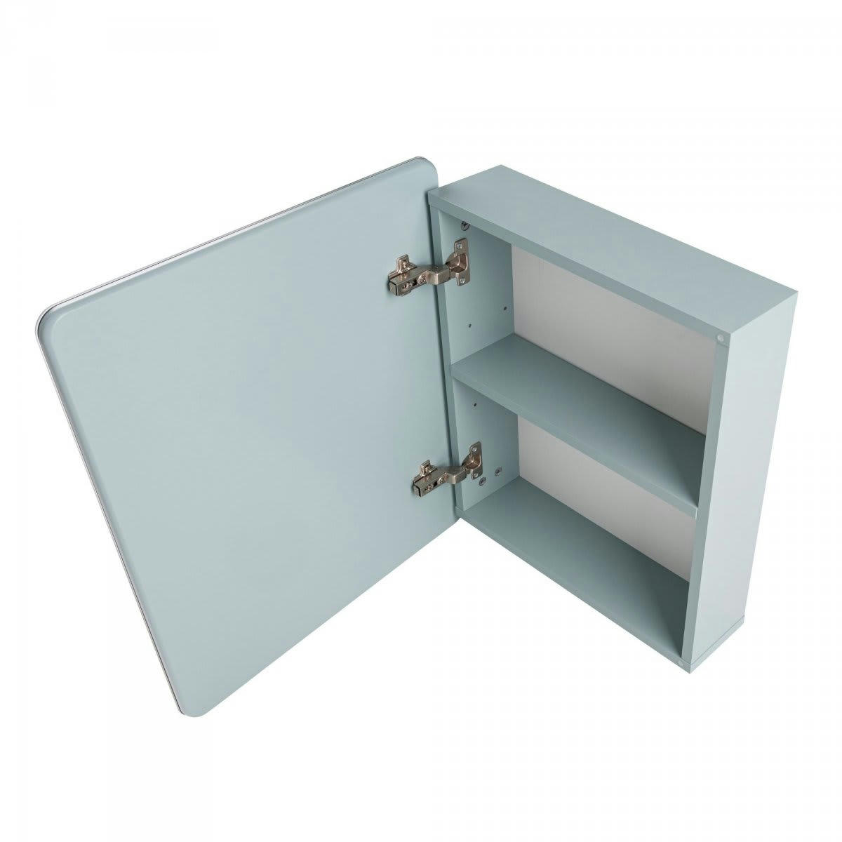 ATOLE - Miroir placard salle de bain 58x80cm en bois vert
