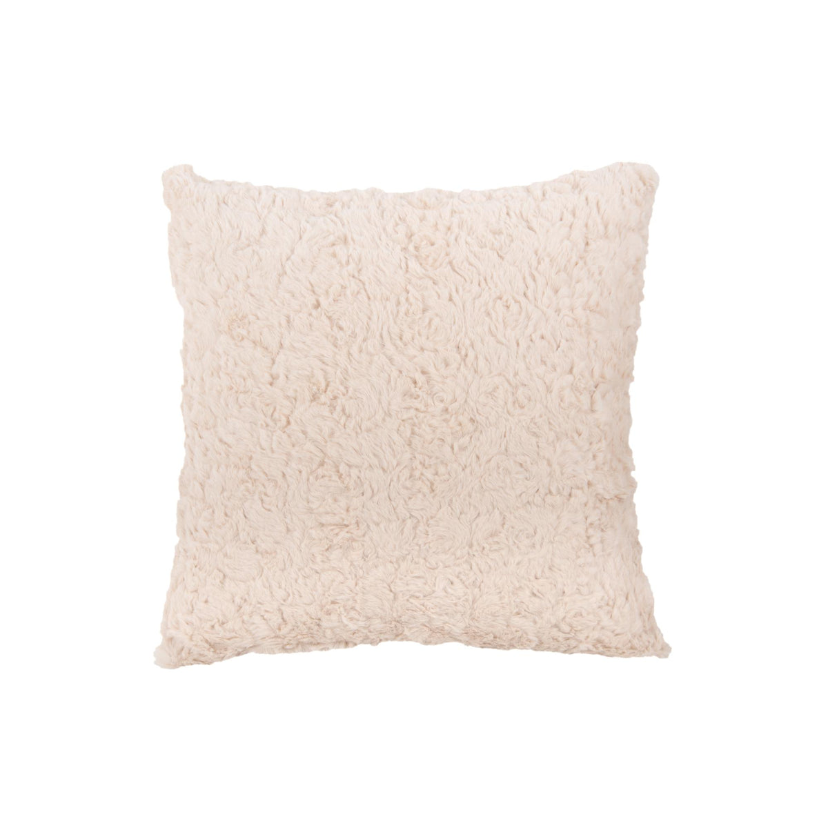 Present Time sierkussen Tierno Furry - wit - 45x45x15cm