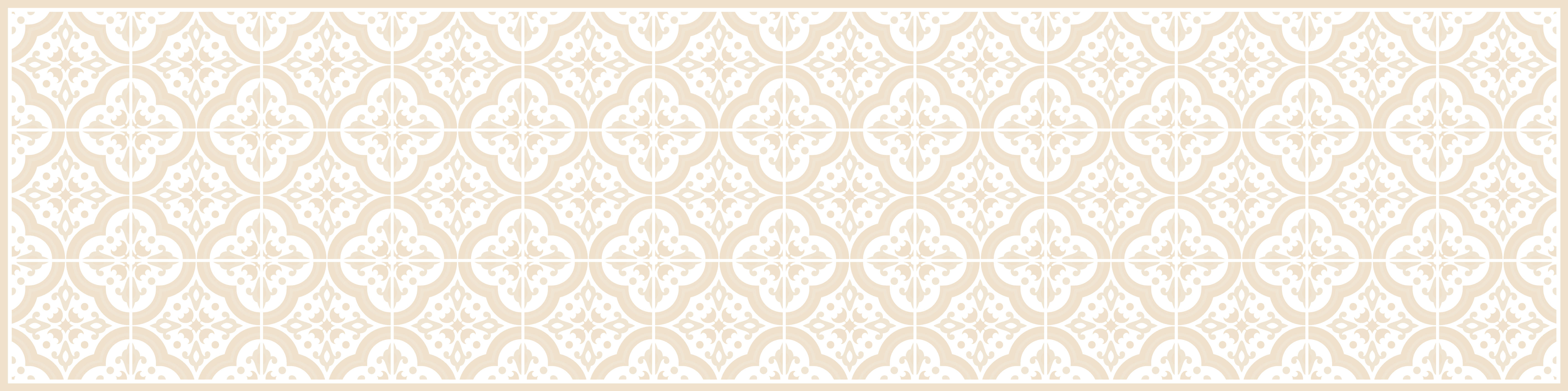 LISBONA - Tapis en vinyl cuisine sable lisbonne 48x198 cm