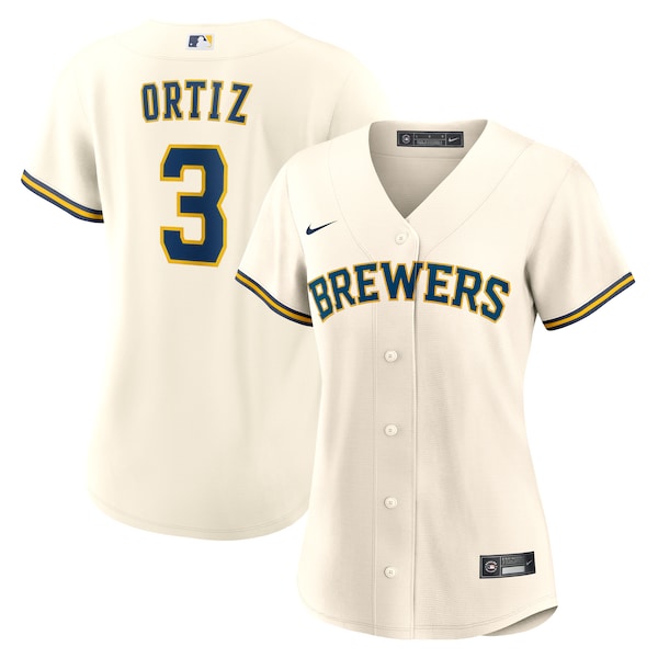Joey Ortiz Milwaukee Brewers Nike Women's Home Replica Jersey - Cream