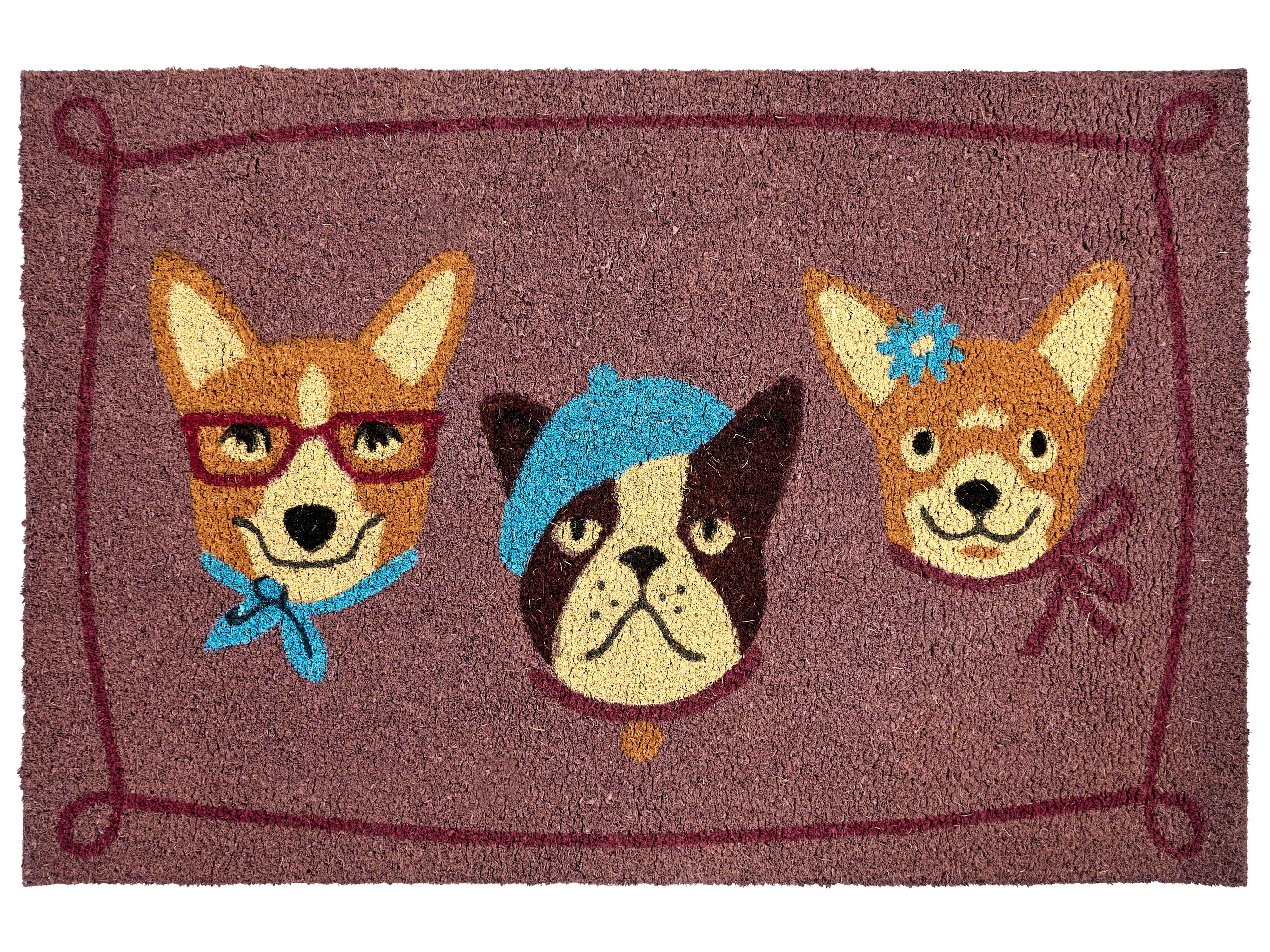 Doormat BABABU Multicolour 60 x 90 cm Dog Coir