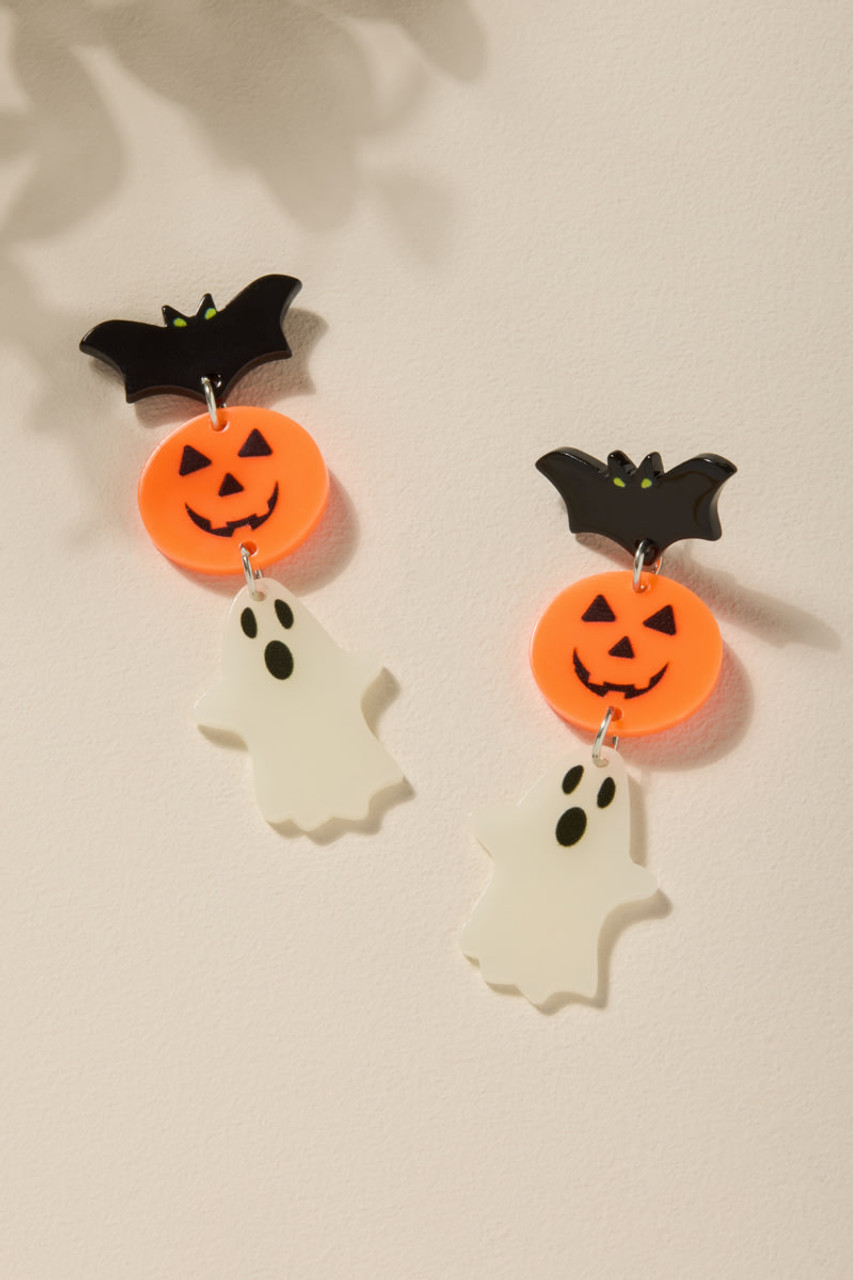 Kathy Halloween Linear Drop Earrings