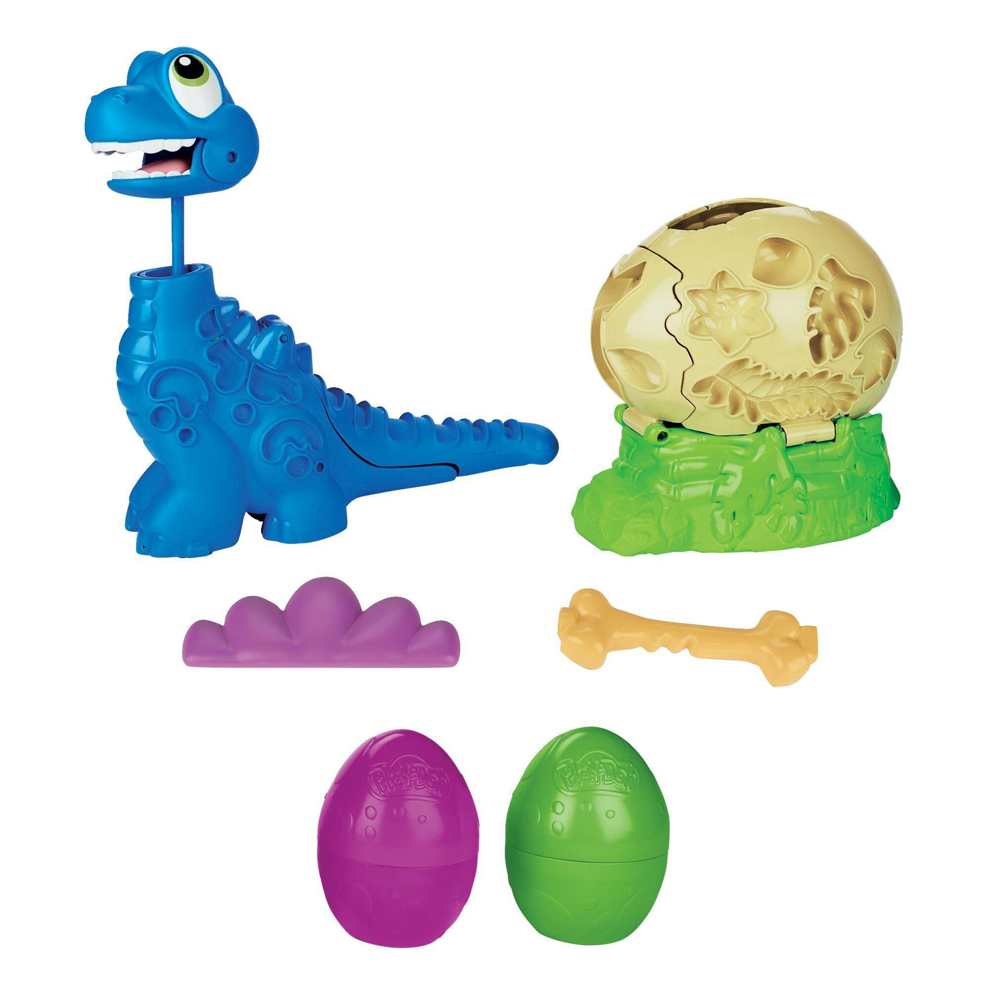 Play-Doh Dinosaur Crew Growing Tall Bronto Compound Toy Playset, Non-Toxic, 5 oz, Ages 3+