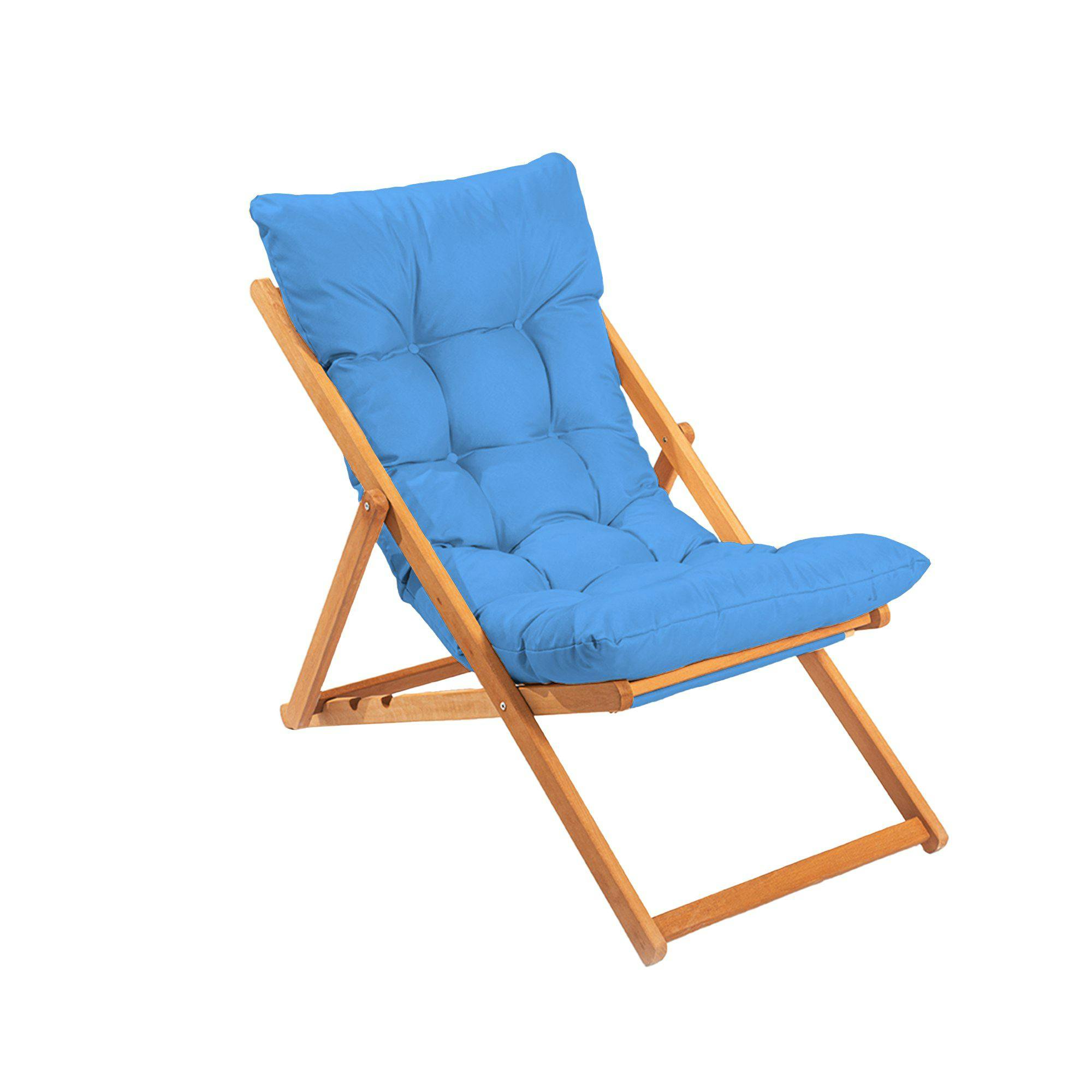 Chilienne bleue confort - pliante, inclinable SORA
