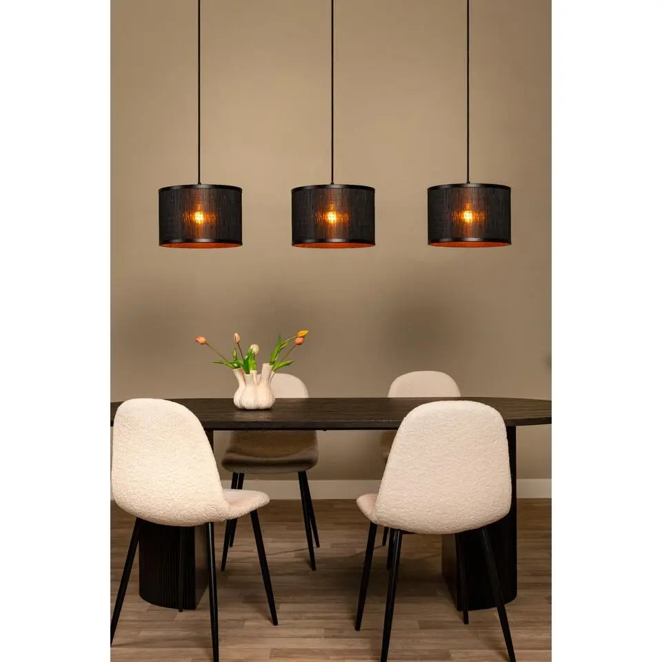 Lucide TAGALOG Hanglamp - Zwart