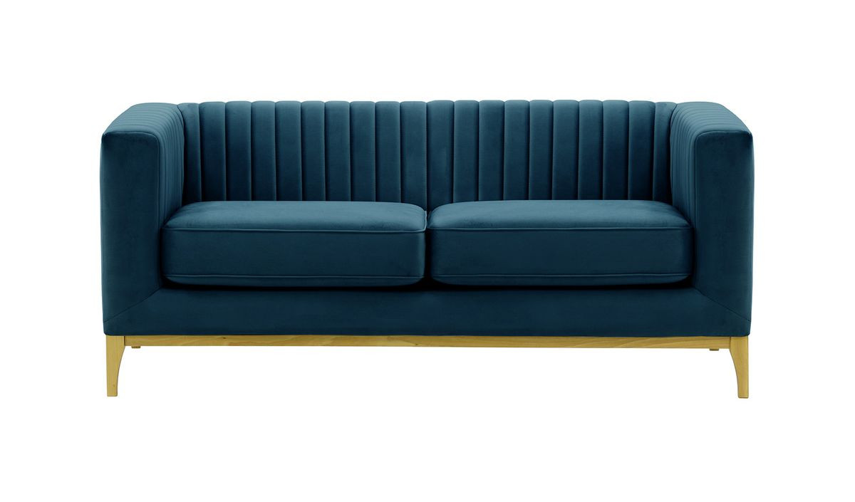 Sofa dwuosobowa Slender Wood-Velluto 11-like oak