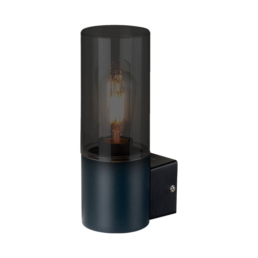 Kinkiet zewnętrzny z czujnikiem czarny HARLEM 1xE27x60W IP44 Eko-Light