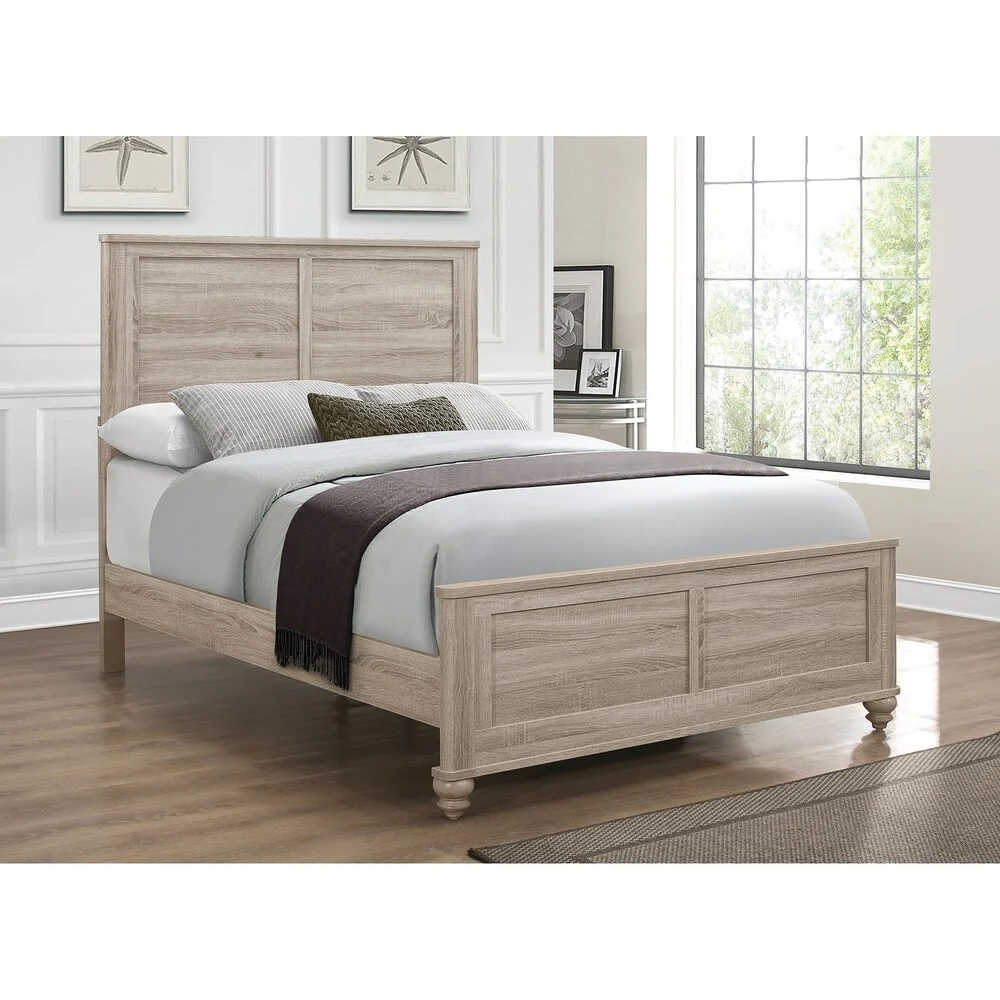 Parella Natural Oak 6-piece Panel Bedroom Set