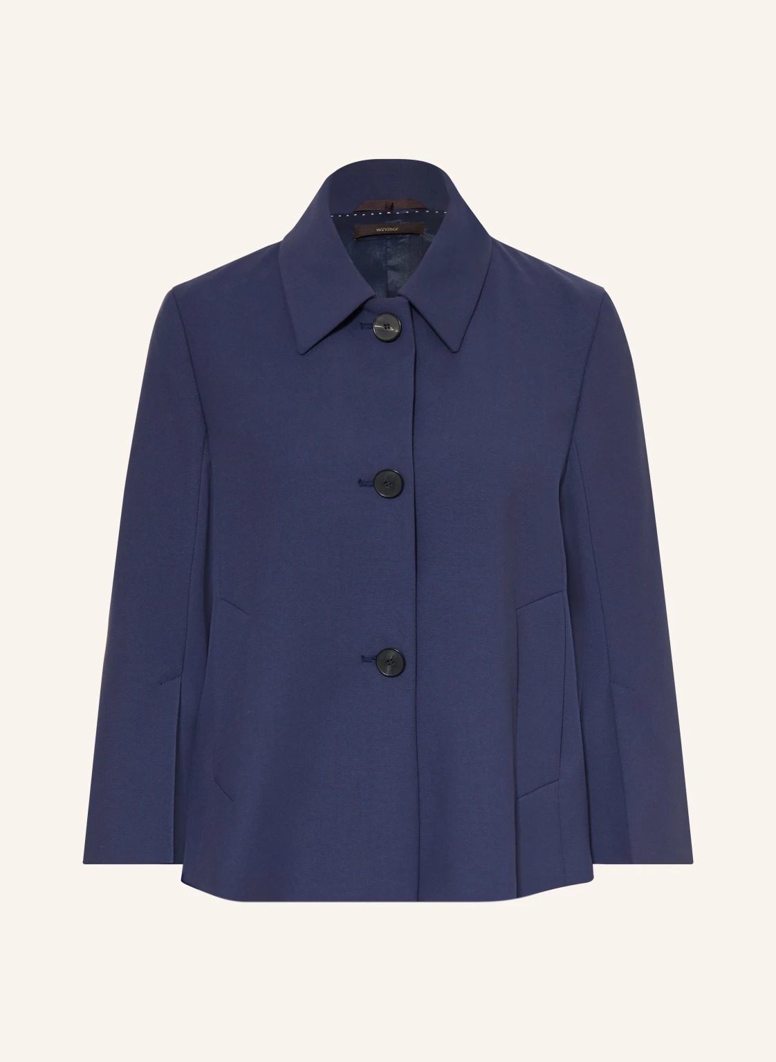 windsor. Kastenjacke aus Jersey mit 3/4-Arm