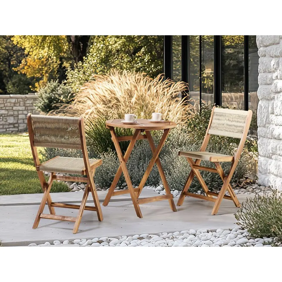 PROSSEDI - Bistrotafel - Lichthout - Acaciahout