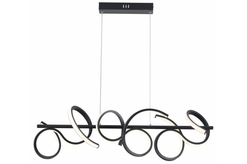 Lampa wisząca Lozanna czarna LED 3x30W Odcienie bieli 2400lm Reality