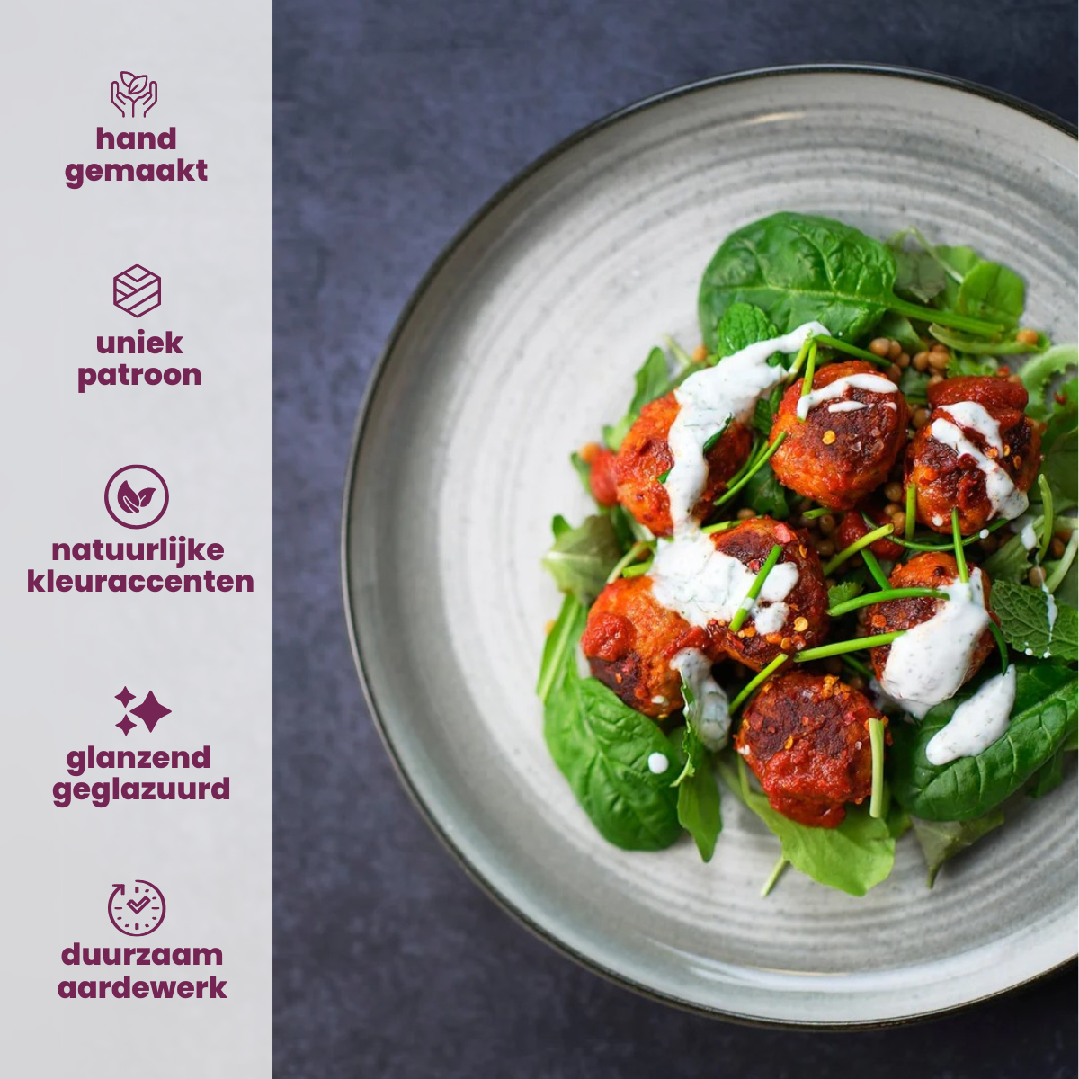 Cosy & Trendy Serviesset Baltic Grey 18-delig   6 personen - 6 borden,