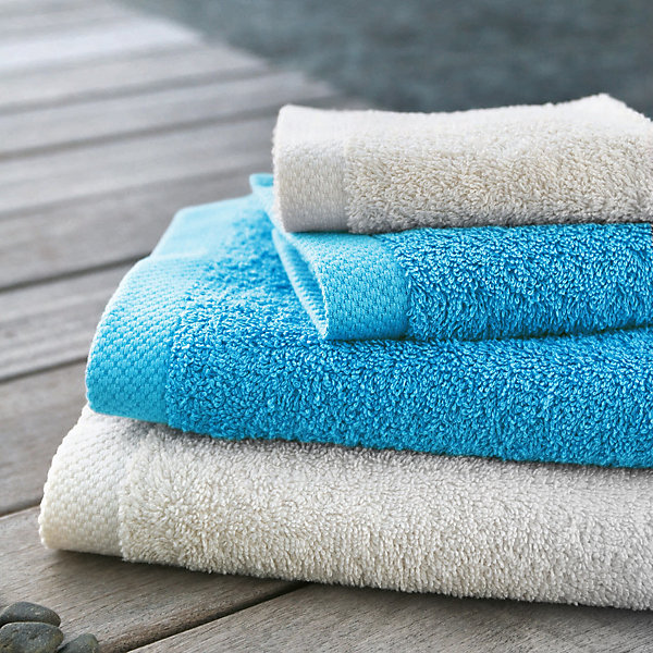 Drap de douche 70x180 cm PURE Bleu Océan 550g/m2
