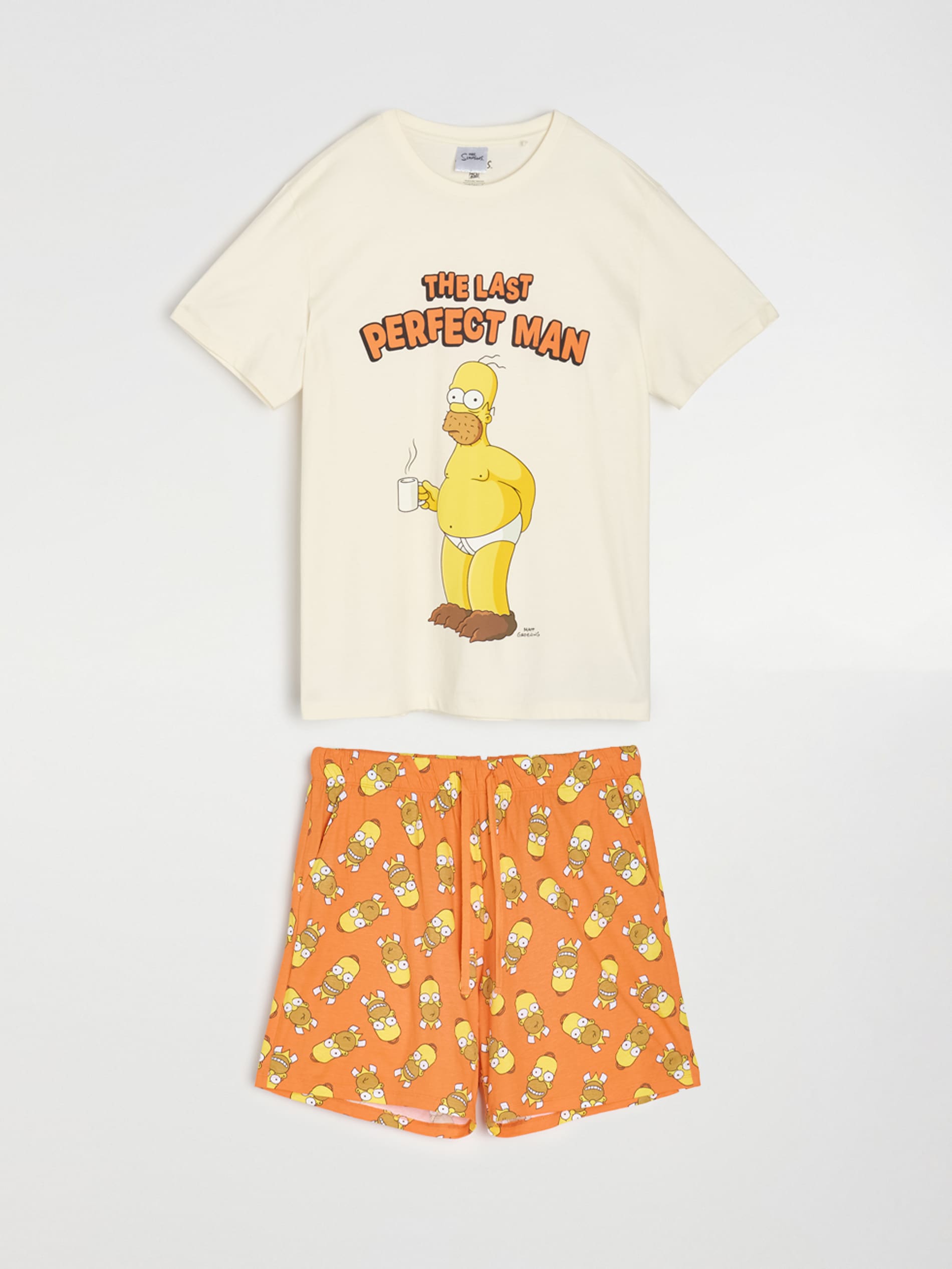 Bawełniana piżama dwuczęściowa The Simpson
