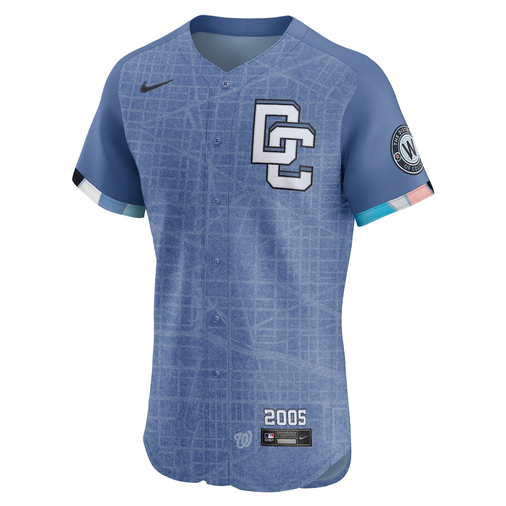 Washington Nationals Nike 2025 City Connect Elite Jersey - Blue