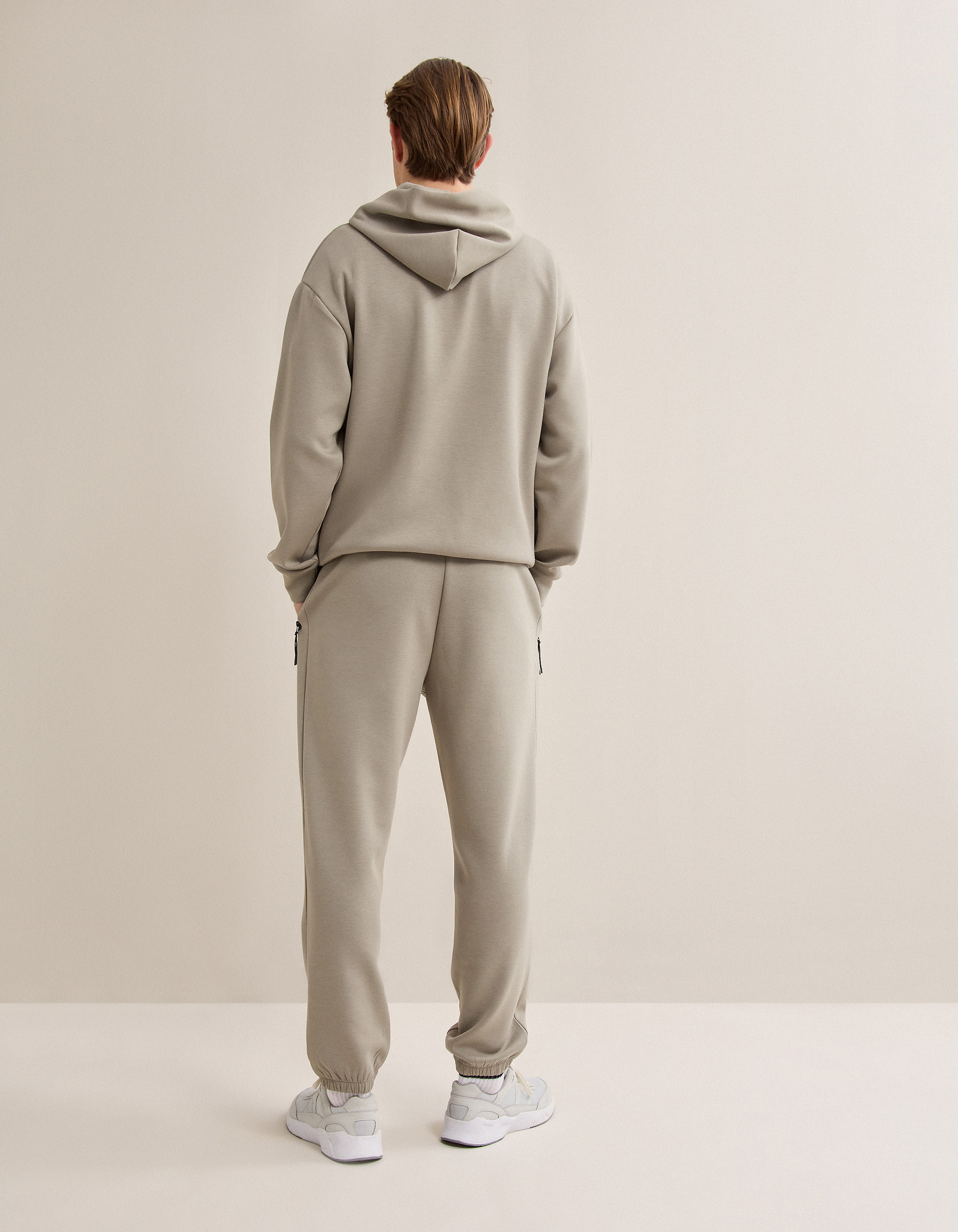 Joggers de Felpa, Homem, Bege