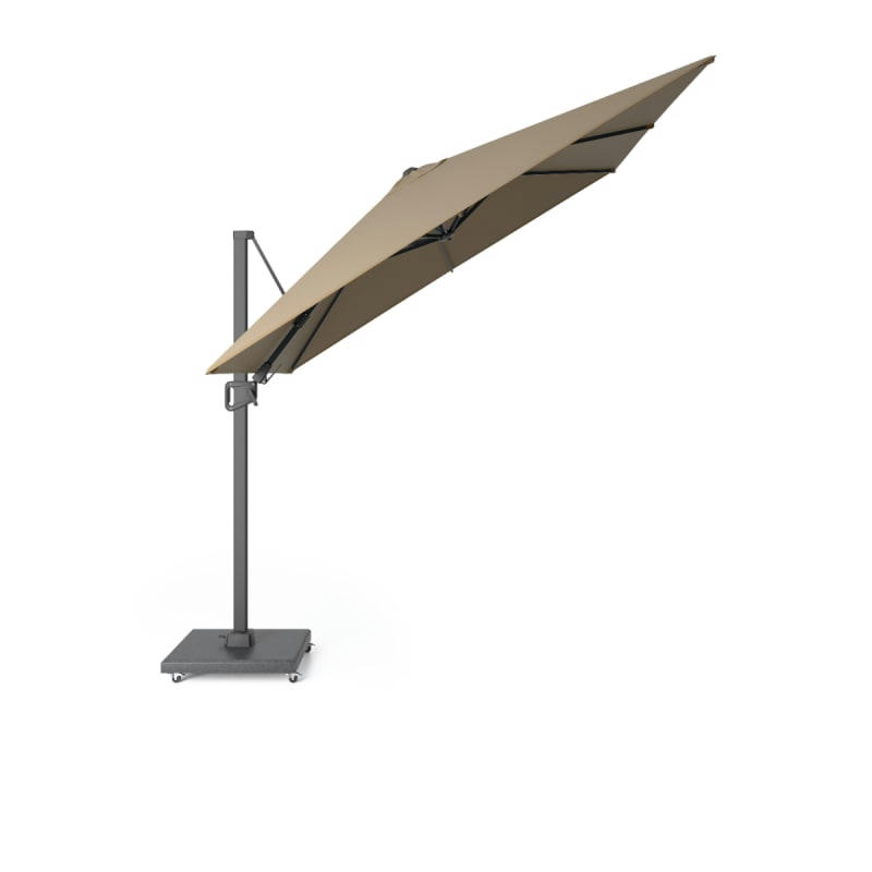 HÉLIOS - Parasol déporté 3x3m taupe