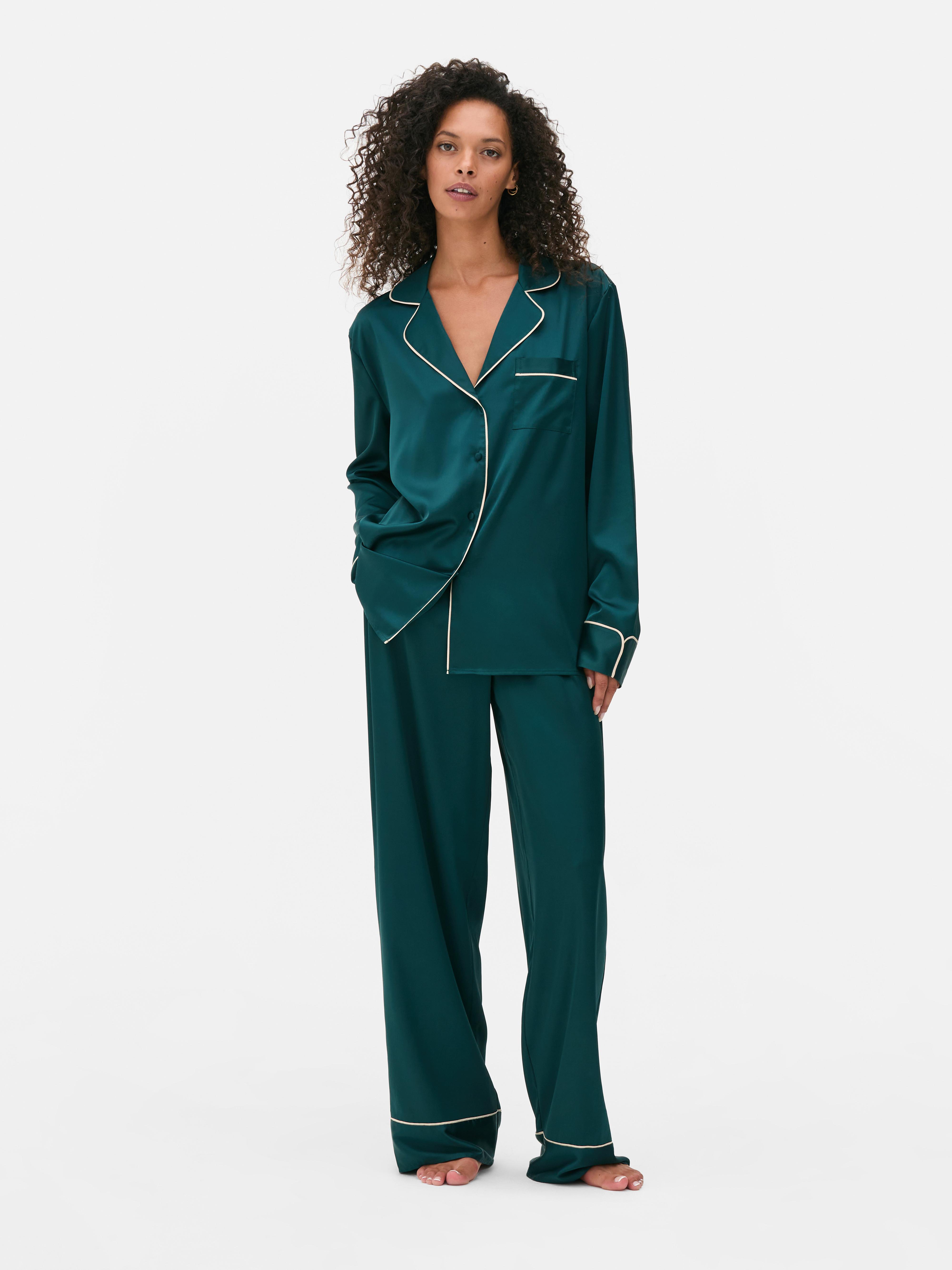 Satin Boyfriend Pajamas