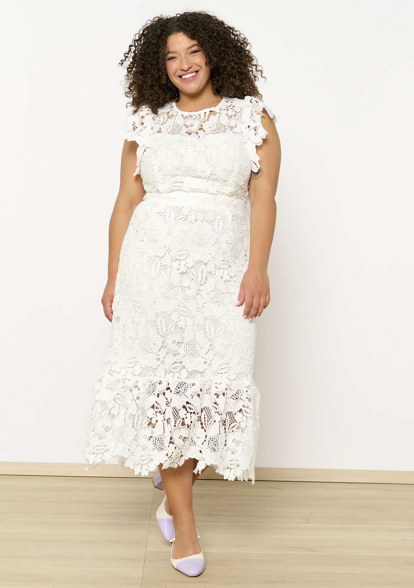 Romantische kanten jurk