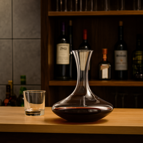 KarafkaVIVALTO szklana okrągła do wina 1,4 l